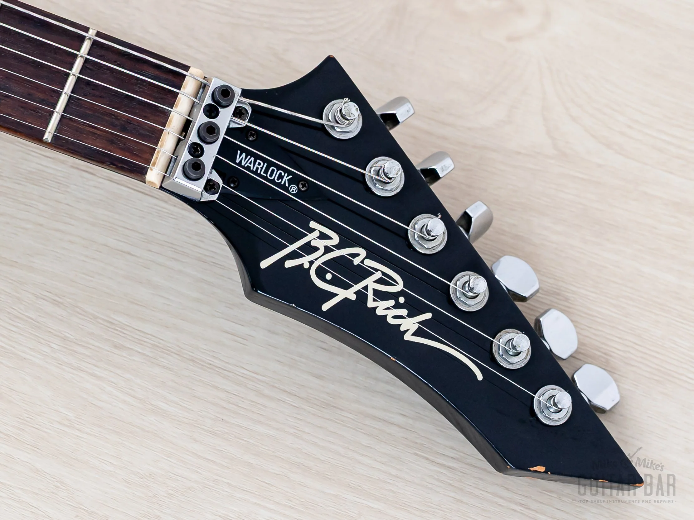 1986 B.C. Rich Warlock NJ Series Black w/ Seymour Duncan SH-2 & SH-4, Japan - Image 4