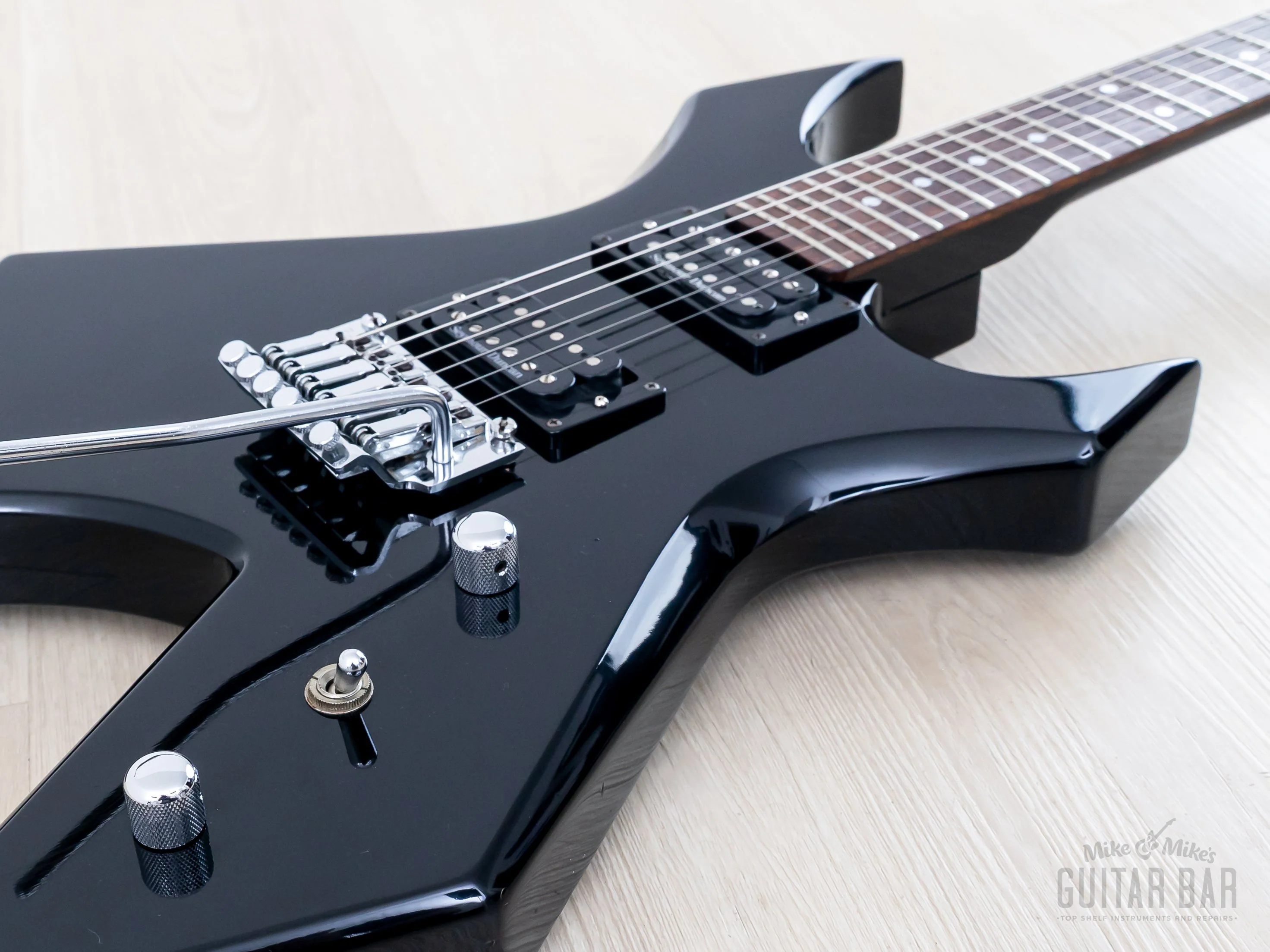 1986 B.C. Rich Warlock NJ Series Black w/ Seymour Duncan SH-2 & SH-4, Japan - Image 6