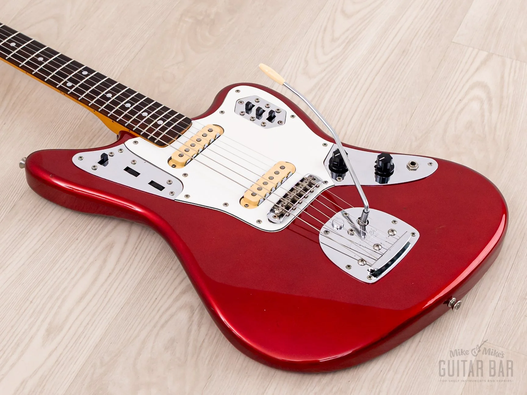 1986 Fender Jaguar '62 Vintage Reissue JG66-75 Candy Apple Red First-Year, Japan MIJ Fujigen - Image 10