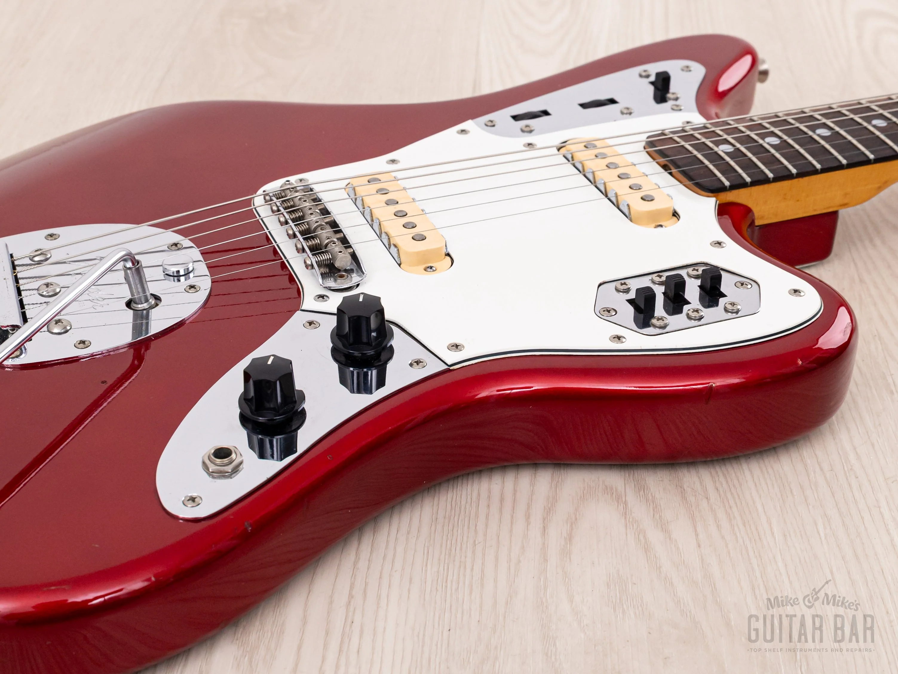 1986 Fender Jaguar '62 Vintage Reissue JG66-75 Candy Apple Red First-Year, Japan MIJ Fujigen - Image 6