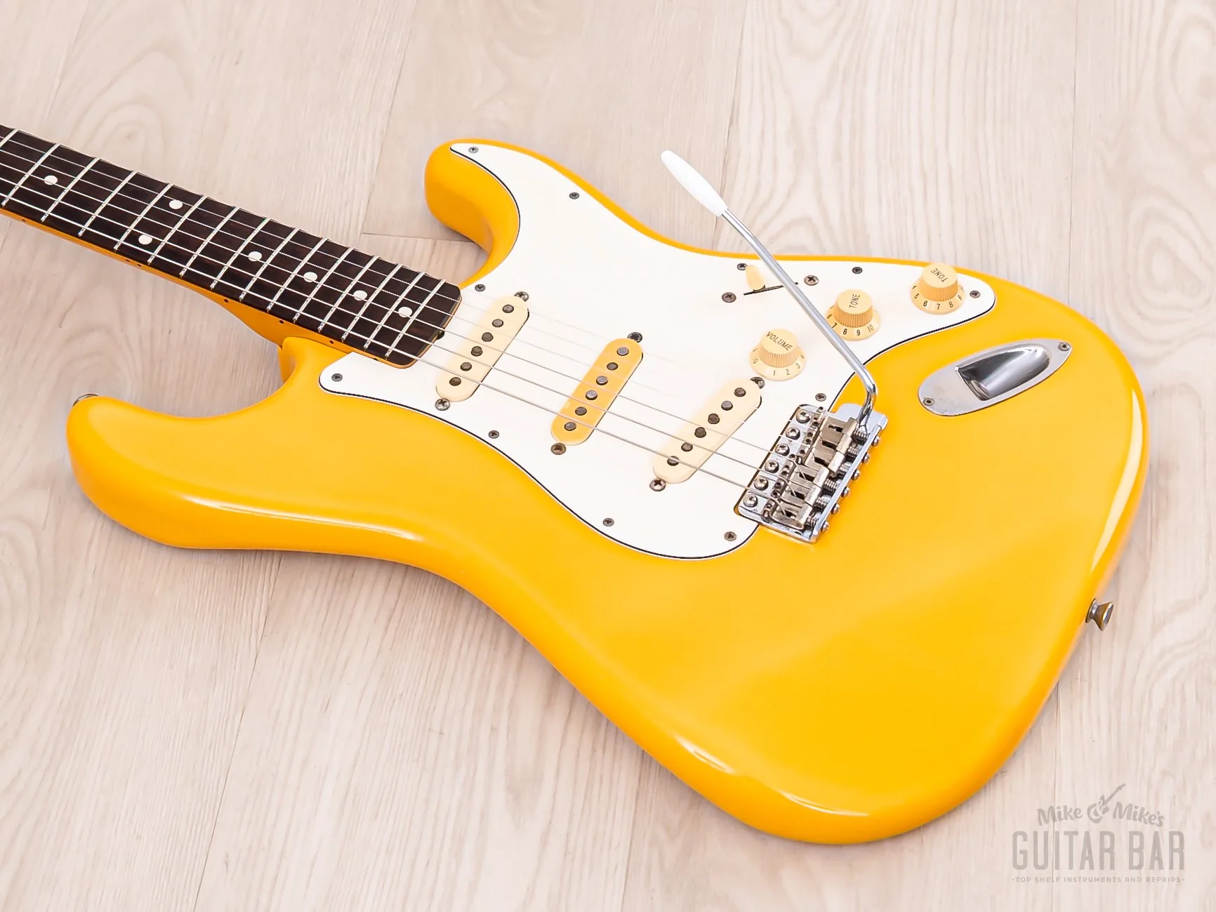 1986 Fender Order Made Yngwie Malmsteen Stratocaster ST62 Yellow White w/ USA Dimarzio DP117, Japan MIJ Fujigen - Image 10