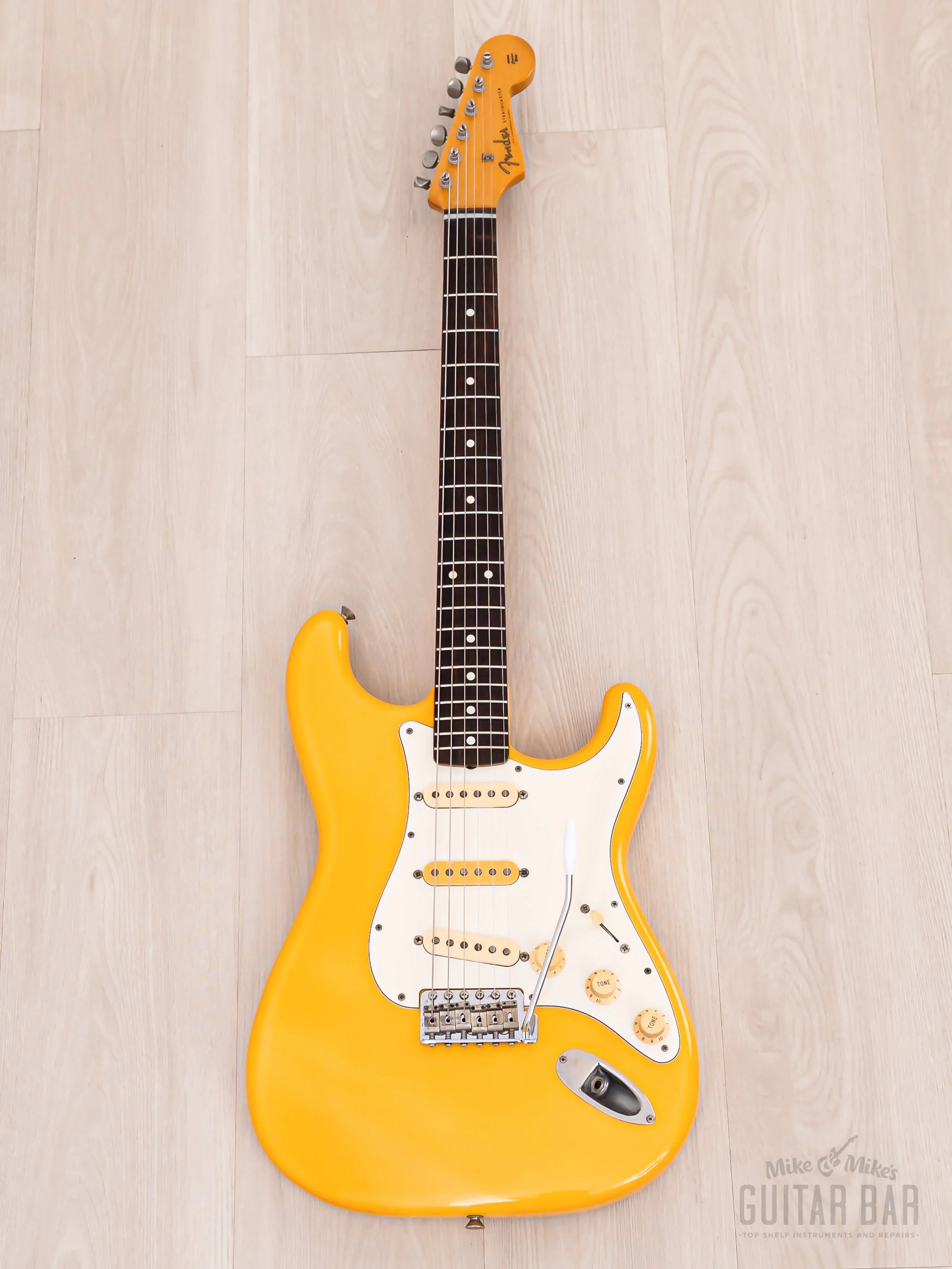 1986 Fender Order Made Yngwie Malmsteen Stratocaster ST62 Yellow White w/ USA Dimarzio DP117, Japan MIJ Fujigen - Image 2