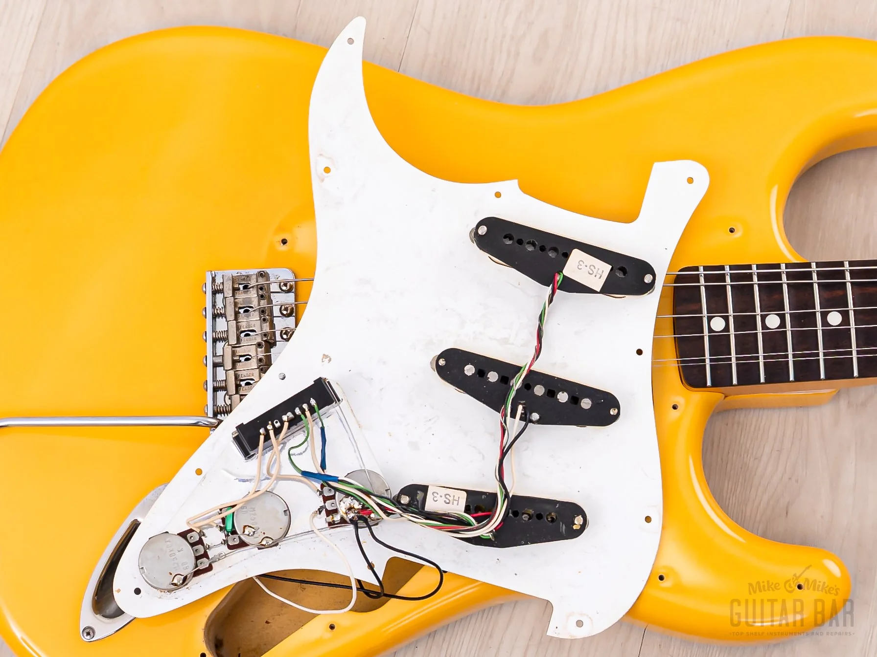 1986 Fender Order Made Yngwie Malmsteen Stratocaster ST62 Yellow White w/ USA Dimarzio DP117, Japan MIJ Fujigen - Image 21