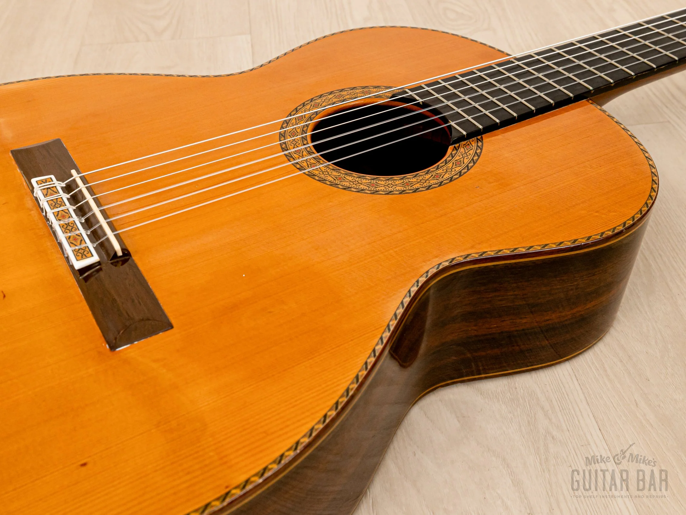 1986 Masaru Kohno Professional-R Vintage Classical Guitar, Spruce & Rosewood w/ Case - Image 8