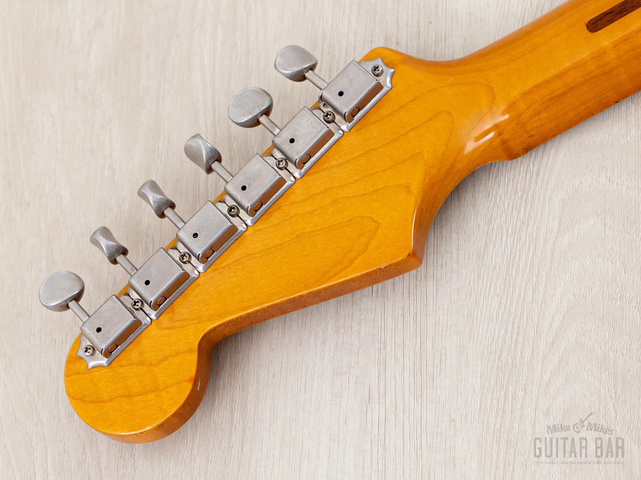 1987 Fender '57 Stratocaster ST57-115 Sunburst Lacquer w/ USA Pickups & Case, Japan MIJ Fujigen - Image 5
