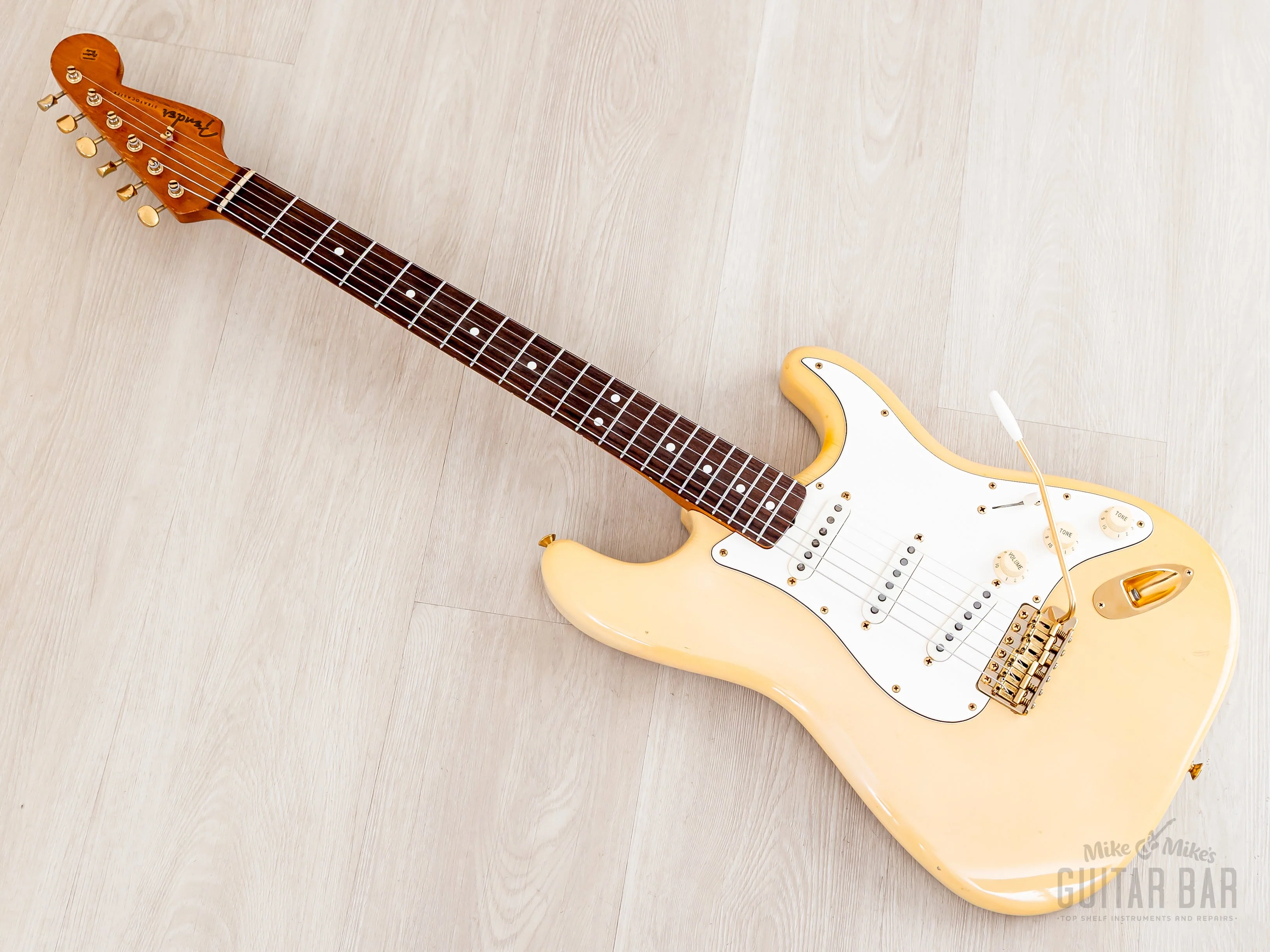 1987 Fender Custom Shop American Vintage '62 Stratocaster Blonde Mary Kaye w/ Gold Hardware, Case - Image 12