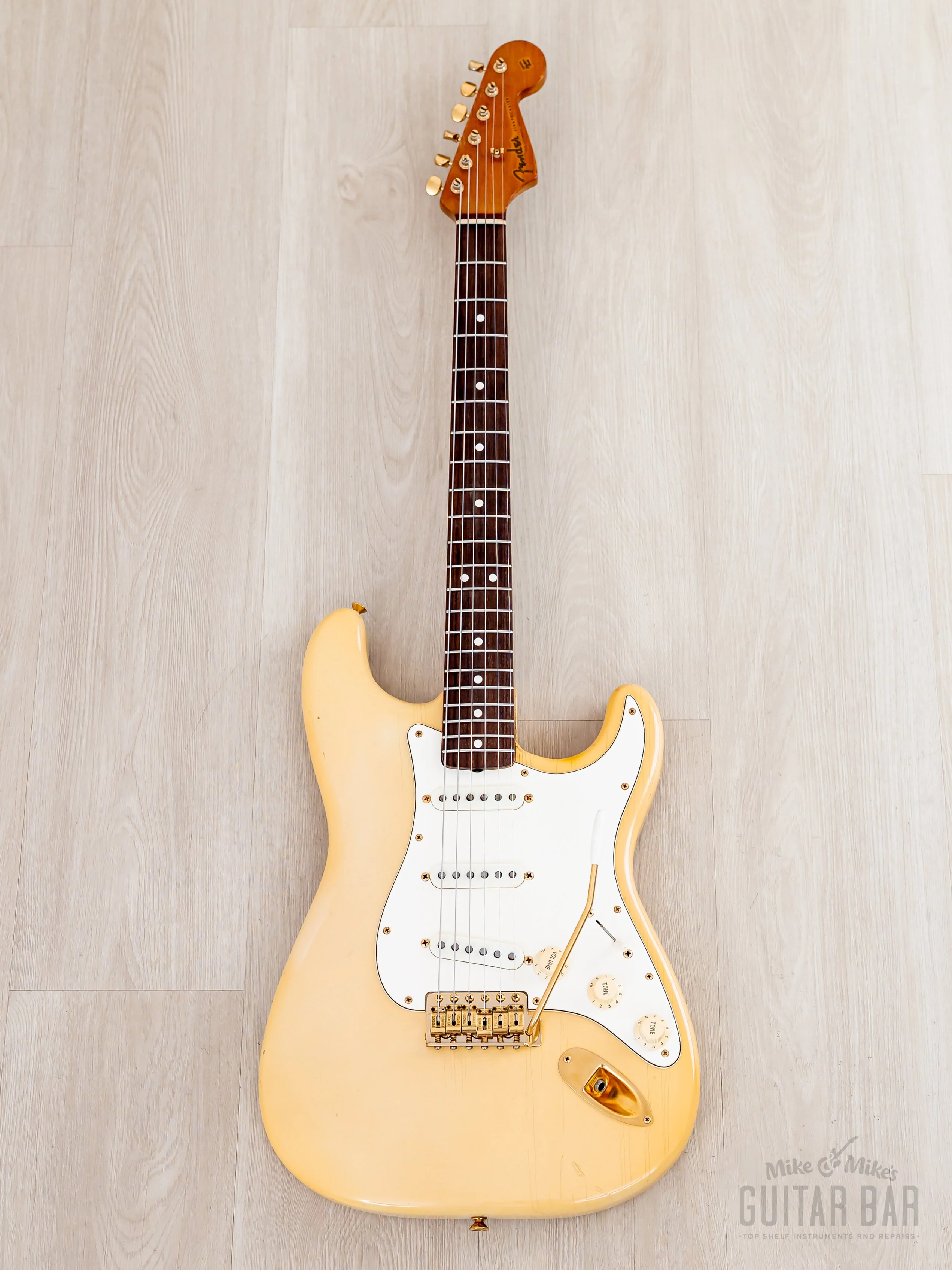 1987 Fender Custom Shop American Vintage '62 Stratocaster Blonde Mary Kaye w/ Gold Hardware, Case - Image 2