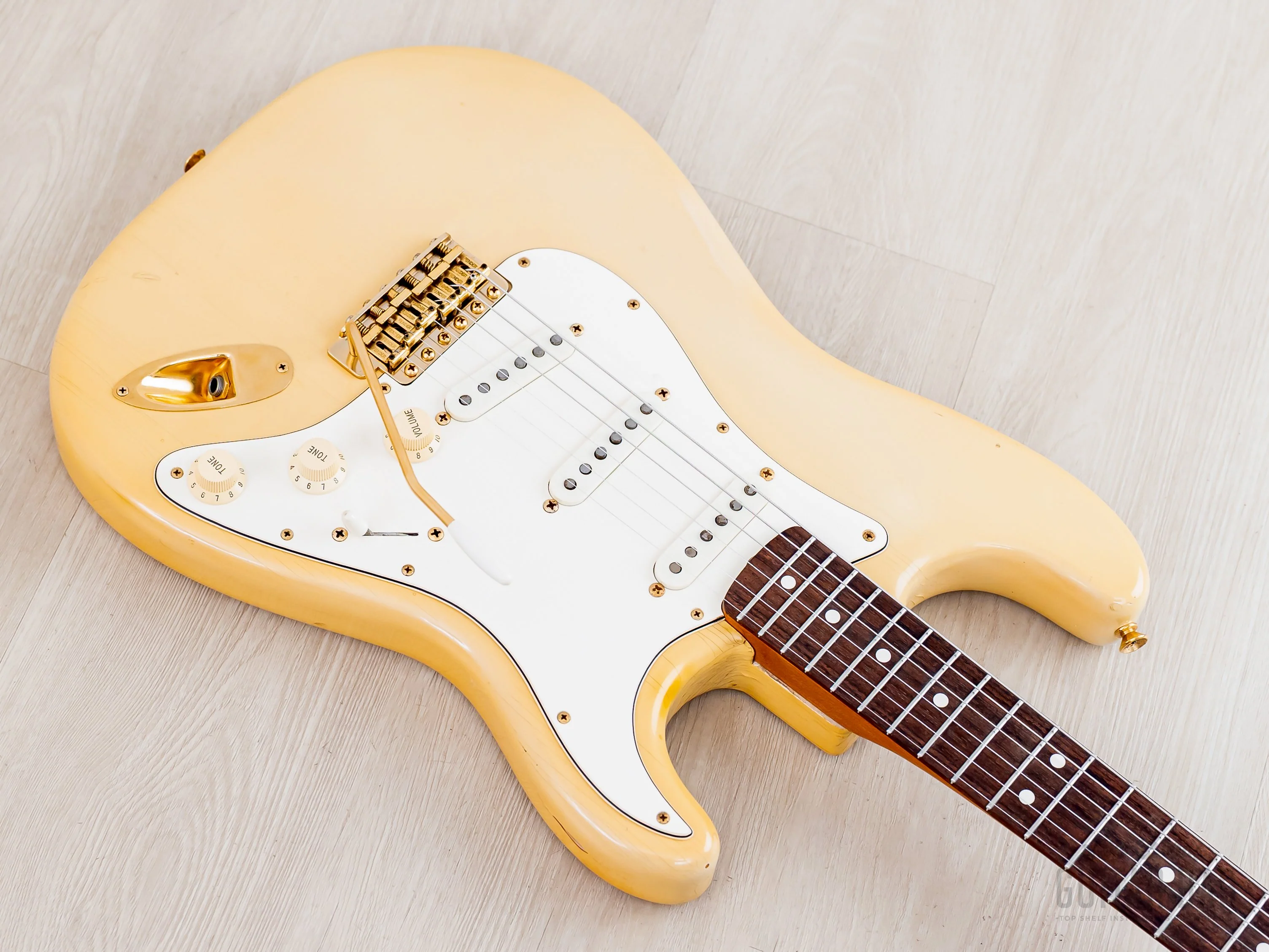1987 Fender Custom Shop American Vintage '62 Stratocaster Blonde Mary Kaye w/ Gold Hardware, Case - Image 9
