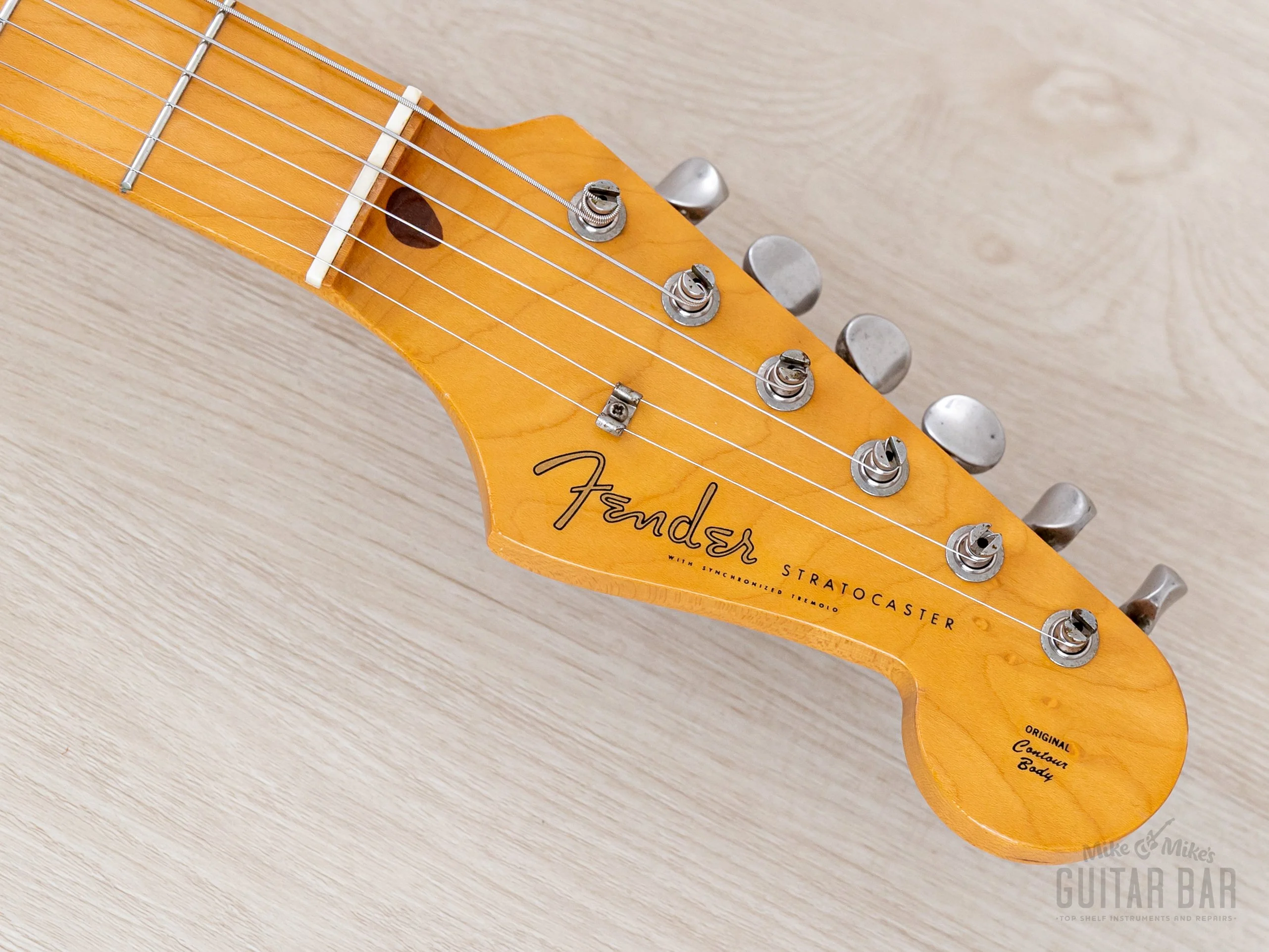 1987 Fender Stratocaster ‘57 Vintage Reissue ST57-55 Sunburst 100% Original w/ Case, Japan MIJ Fujigen - Image 4
