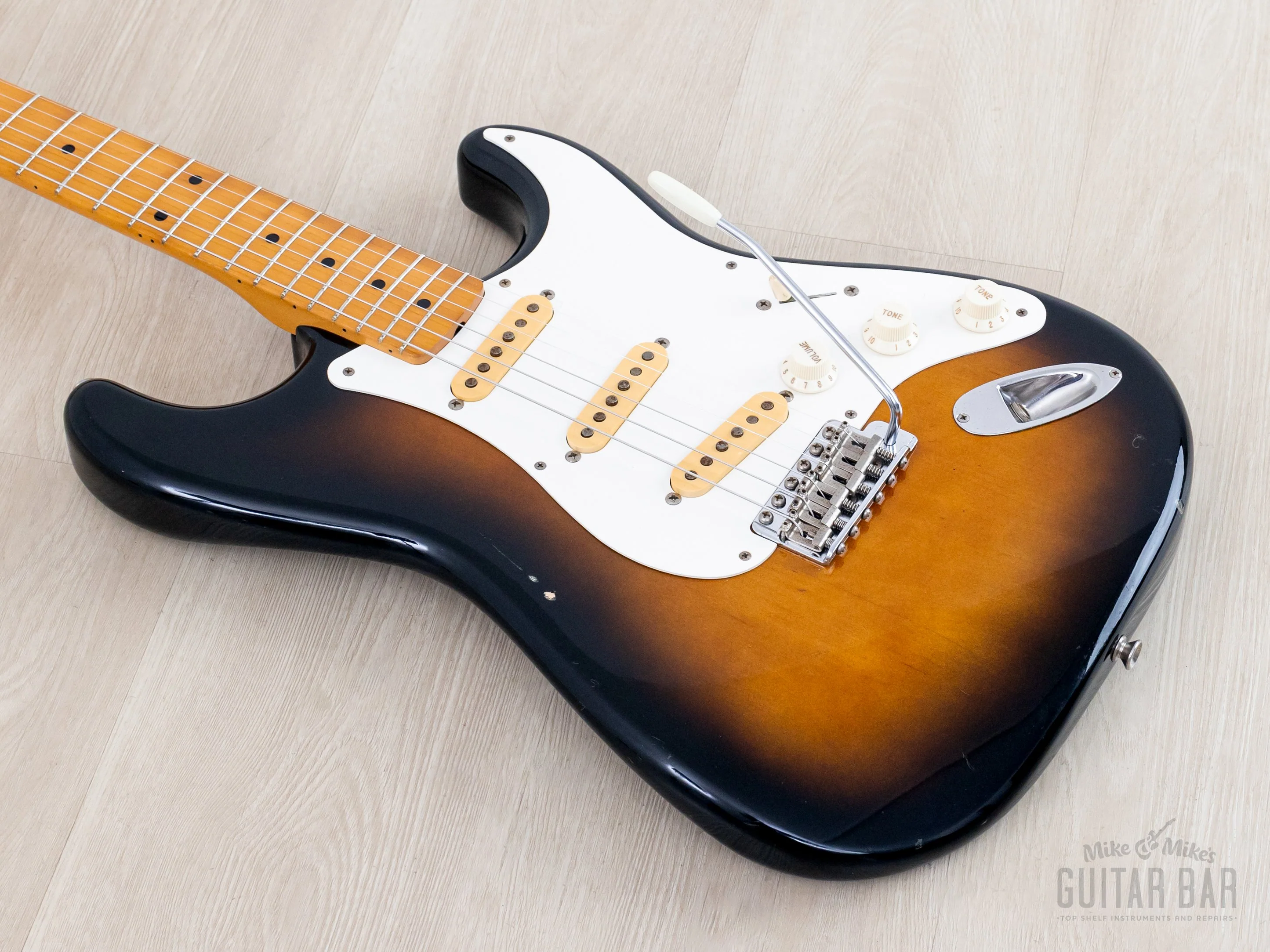 1987 Fender Stratocaster ‘57 Vintage Reissue ST57-55 Sunburst 100% Original w/ Case, Japan MIJ Fujigen - Image 9
