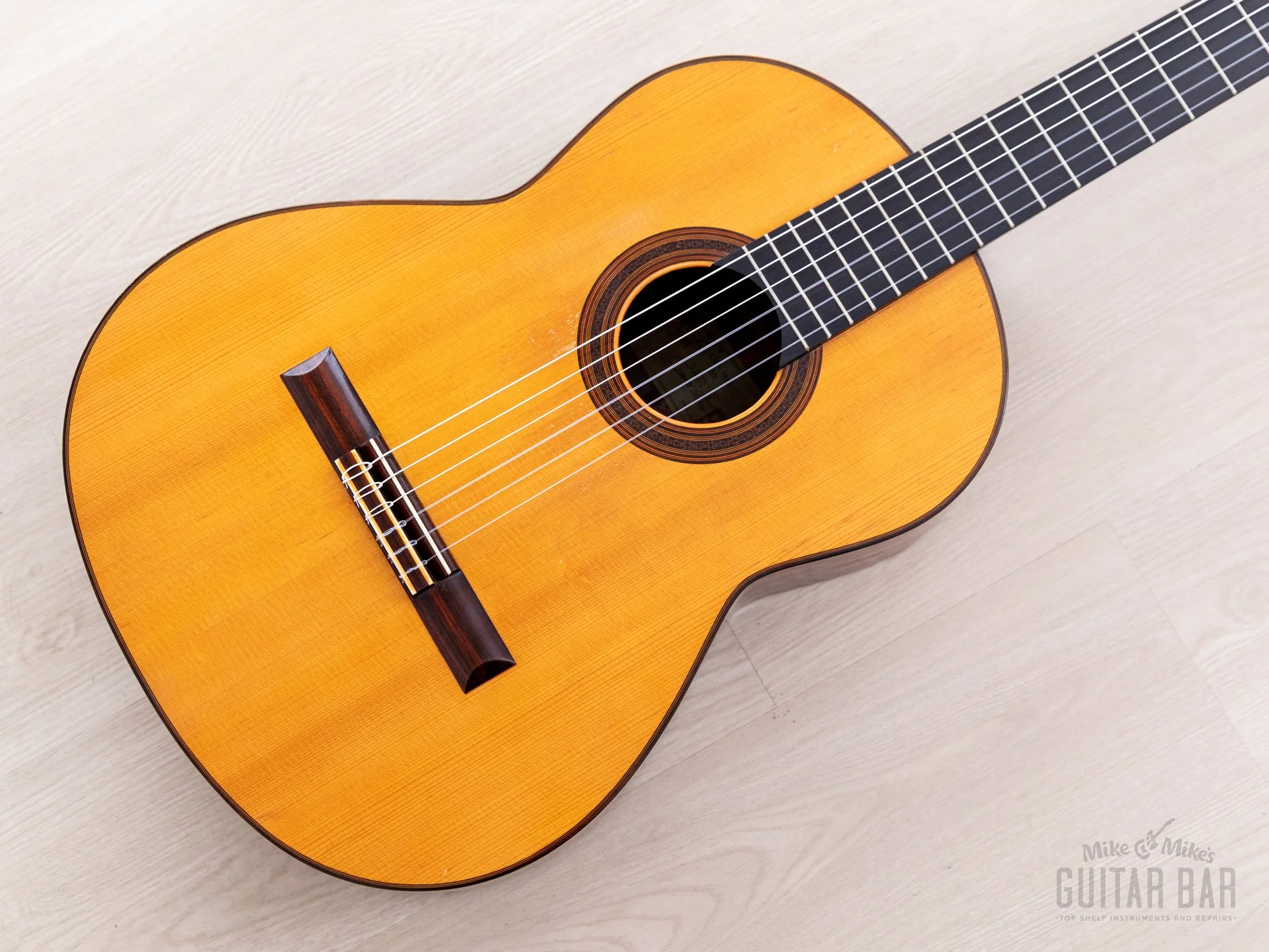 1987 Masaji Nobe Vintage Fan-Braced Classical Guitar, Spruce & Brazilian Rosewood w/ Case