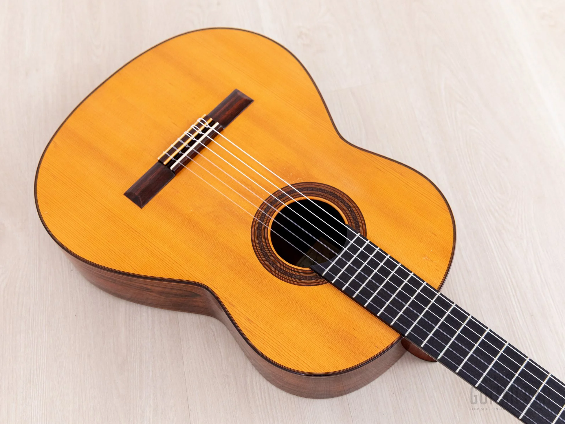 1987 Masaji Nobe Vintage Fan-Braced Classical Guitar, Spruce & Brazilian Rosewood w/ Case - Image 10