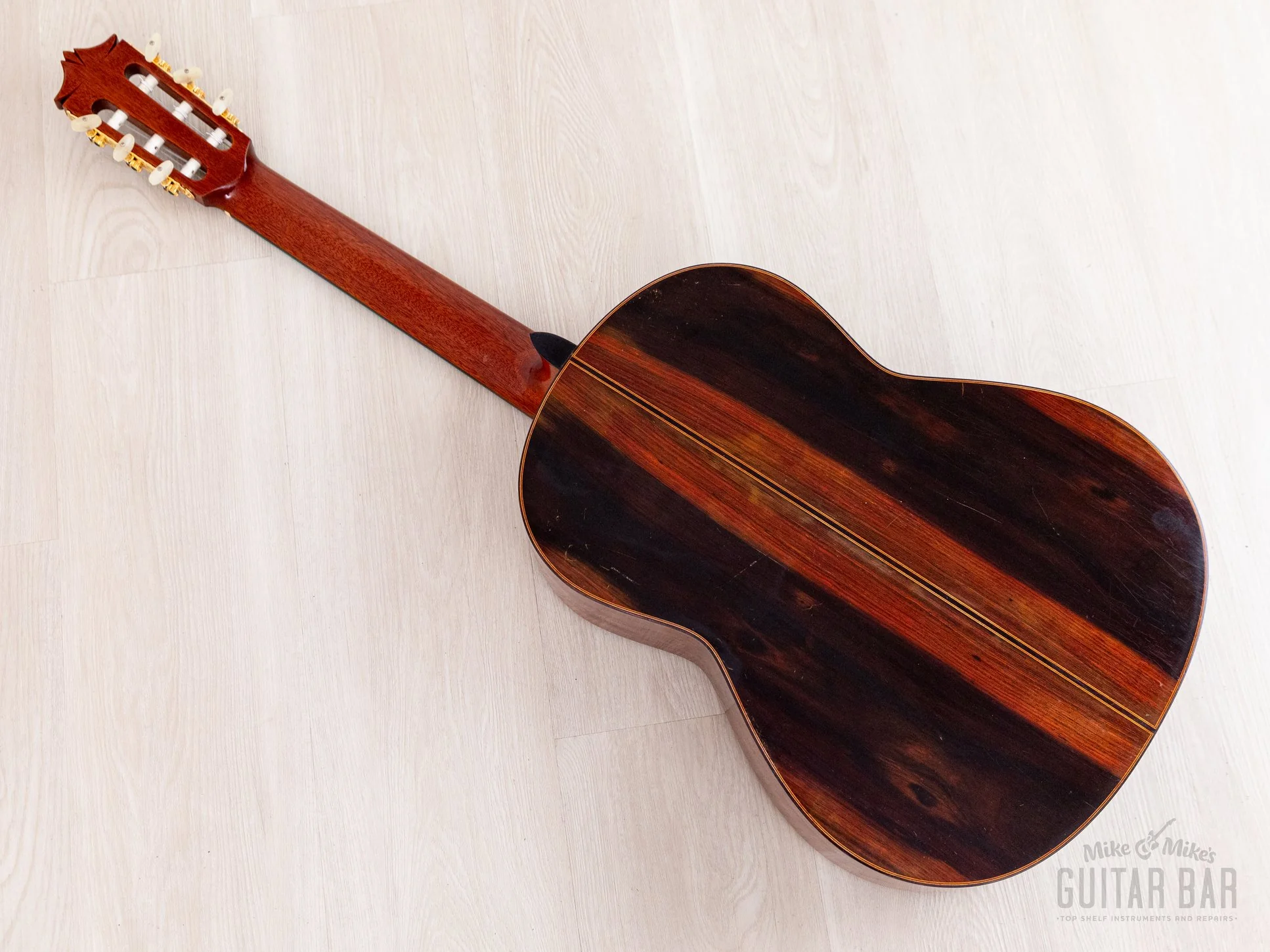 1987 Masaji Nobe Vintage Fan-Braced Classical Guitar, Spruce & Brazilian Rosewood w/ Case - Image 14
