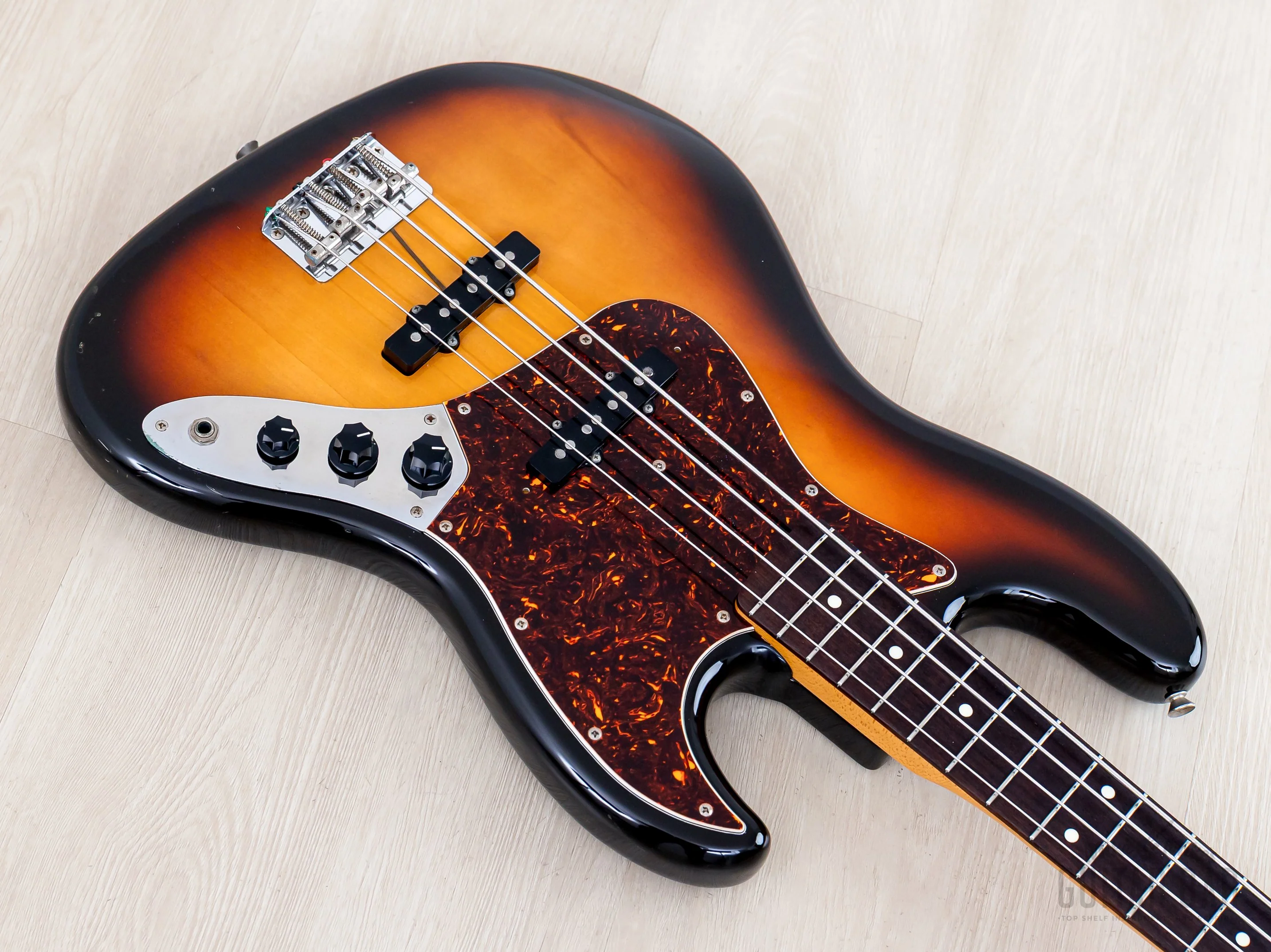 1988 Fender Jazz Bass ‘62 Vintage Reissue JB62-60 Sunburst, Japan MIJ Fujigen - Image 8