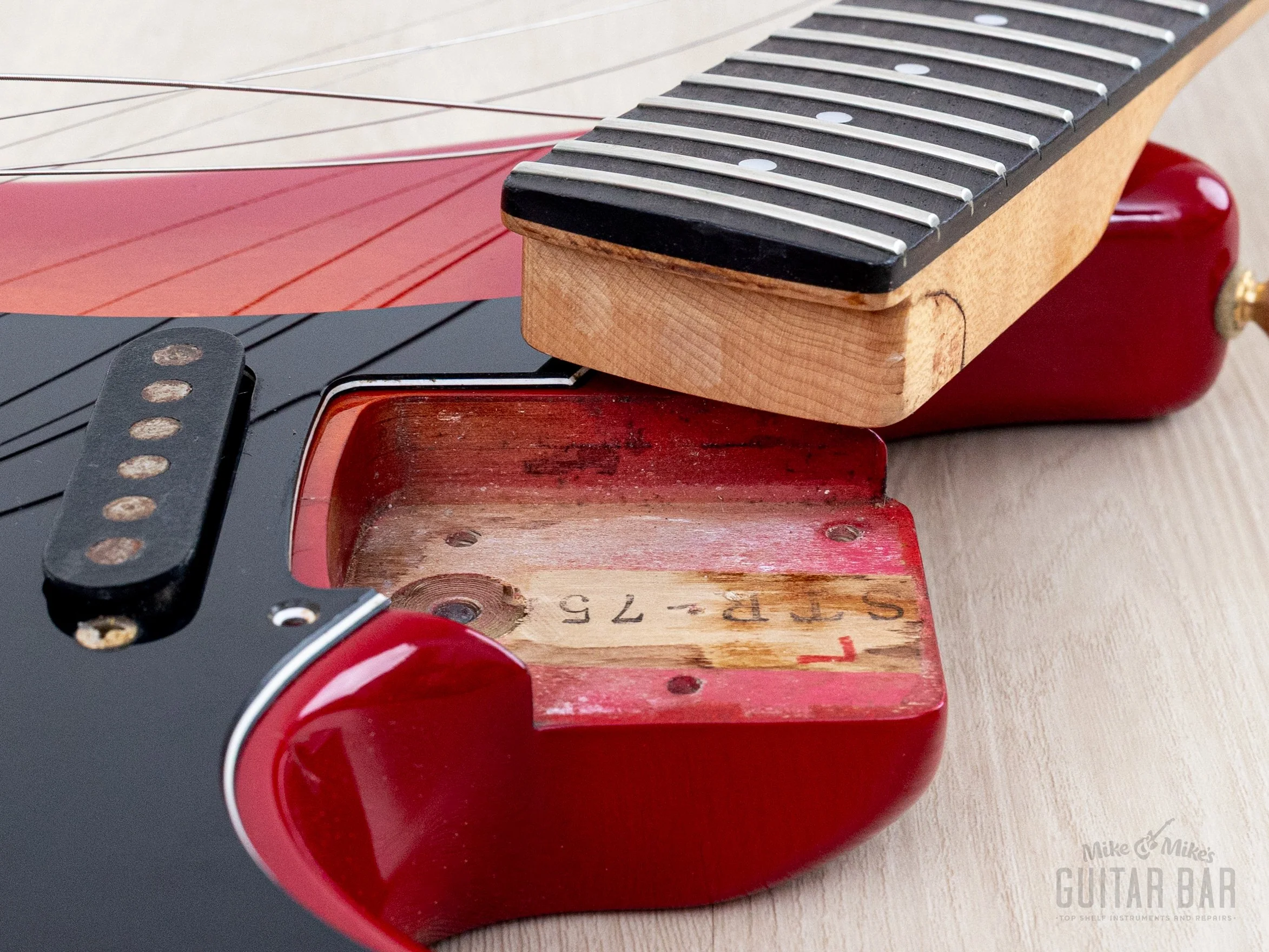 1988 Fender Pro Feel Stratocaster STR75 SSH Cherry Red Sunburst w/ Floyd Rose, Japan MIJ Fujigen - Image 17