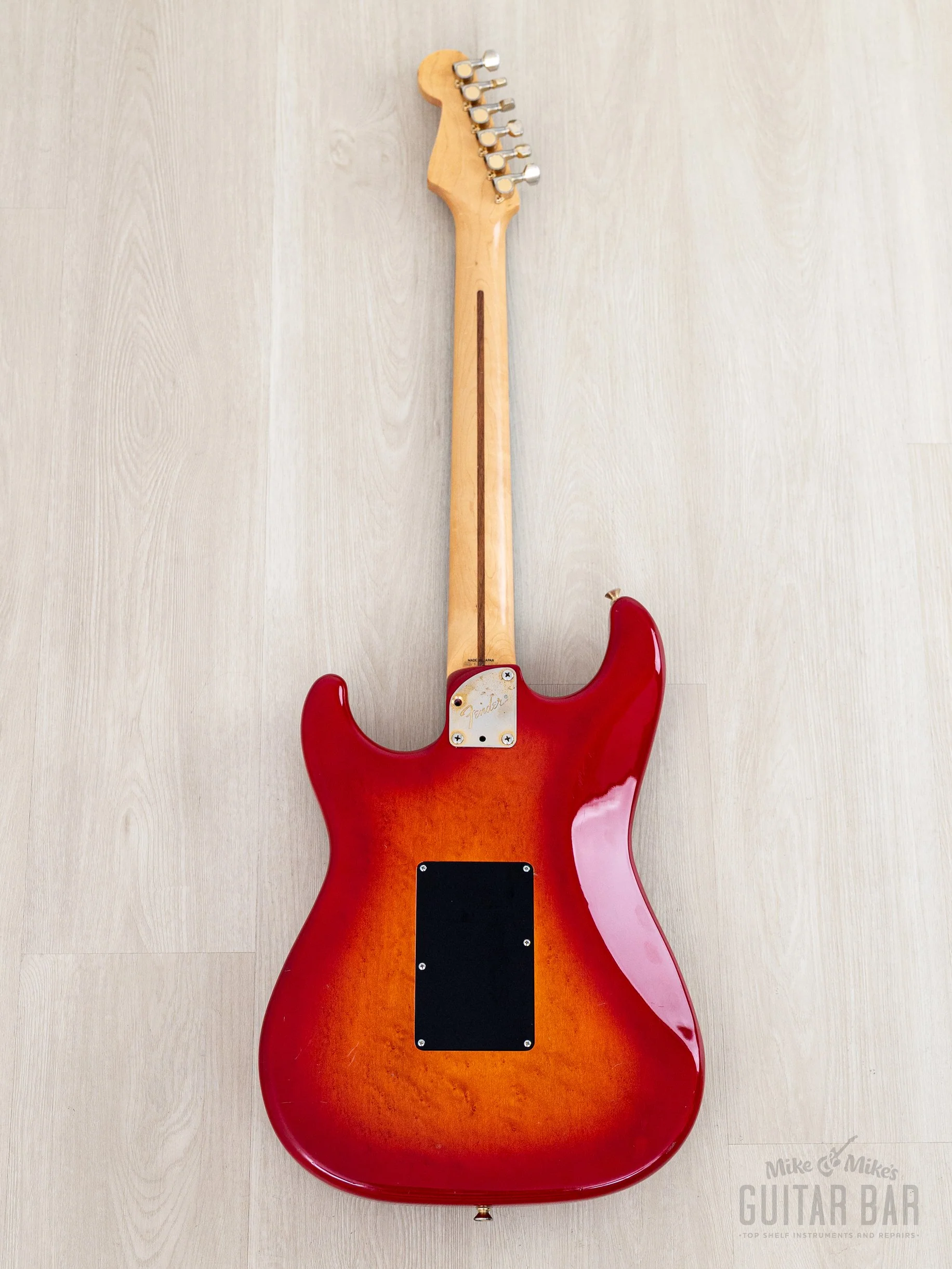 1988 Fender Pro Feel Stratocaster STR75 SSH Cherry Red Sunburst w/ Floyd Rose, Japan MIJ Fujigen - Image 3