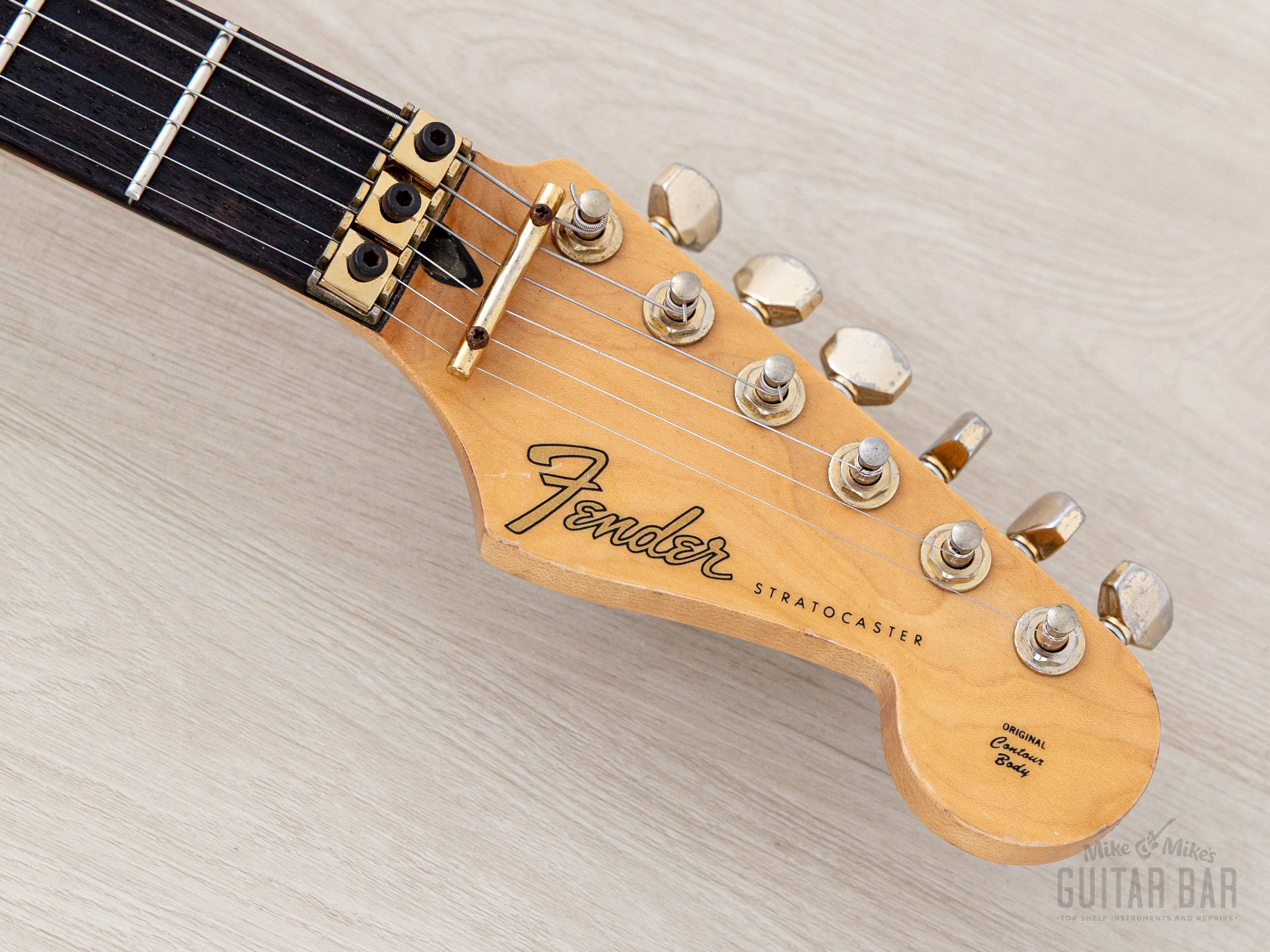 1988 Fender Pro Feel Stratocaster STR75 SSH Cherry Red Sunburst w/ Floyd Rose, Japan MIJ Fujigen - Image 4