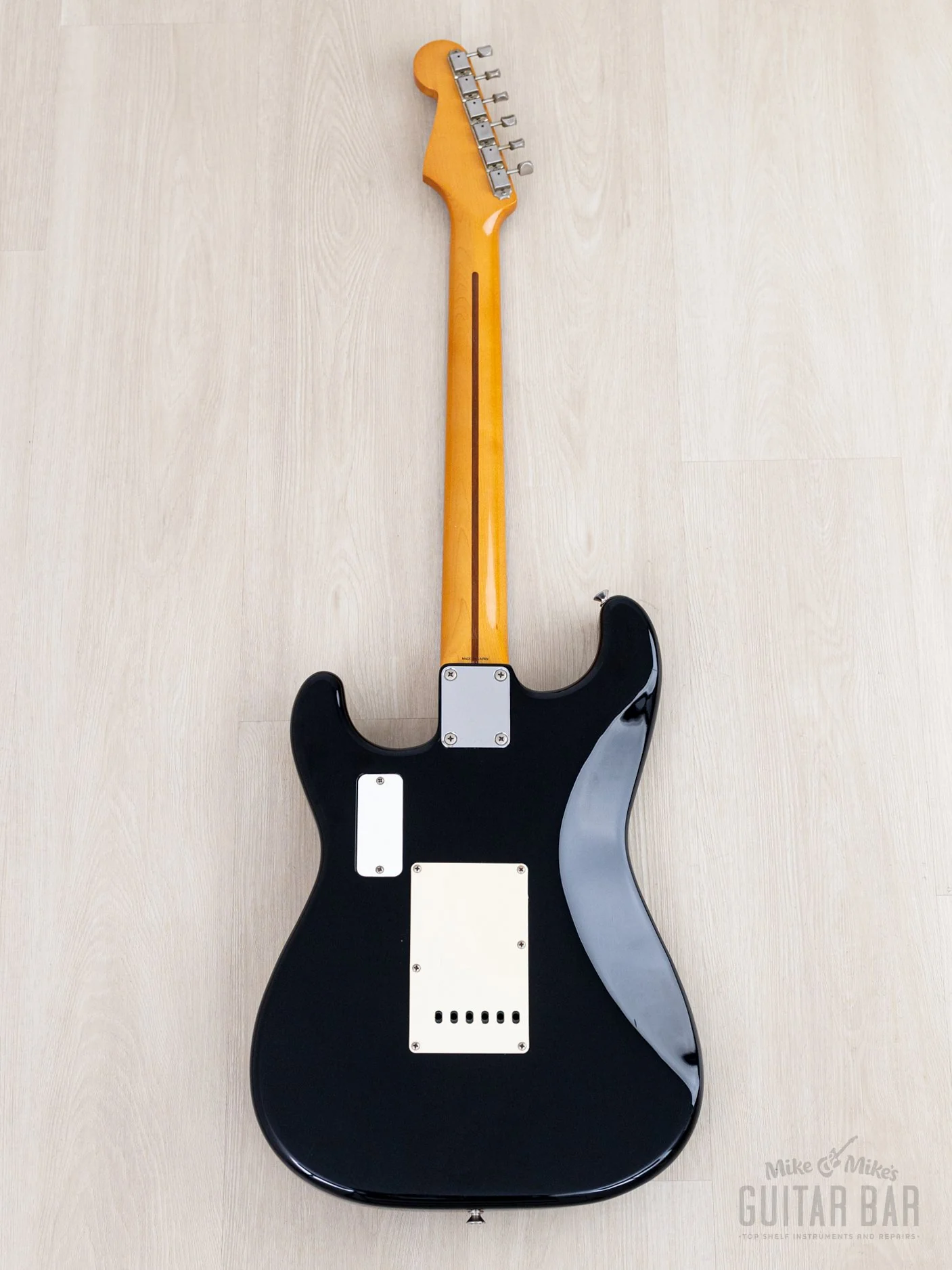 1988 Fender Stratocaster ‘54 Vintage Reissue ST54-85LS Blackie w/ Lace Sensor, Japan MIJ Fujigen - Image 3