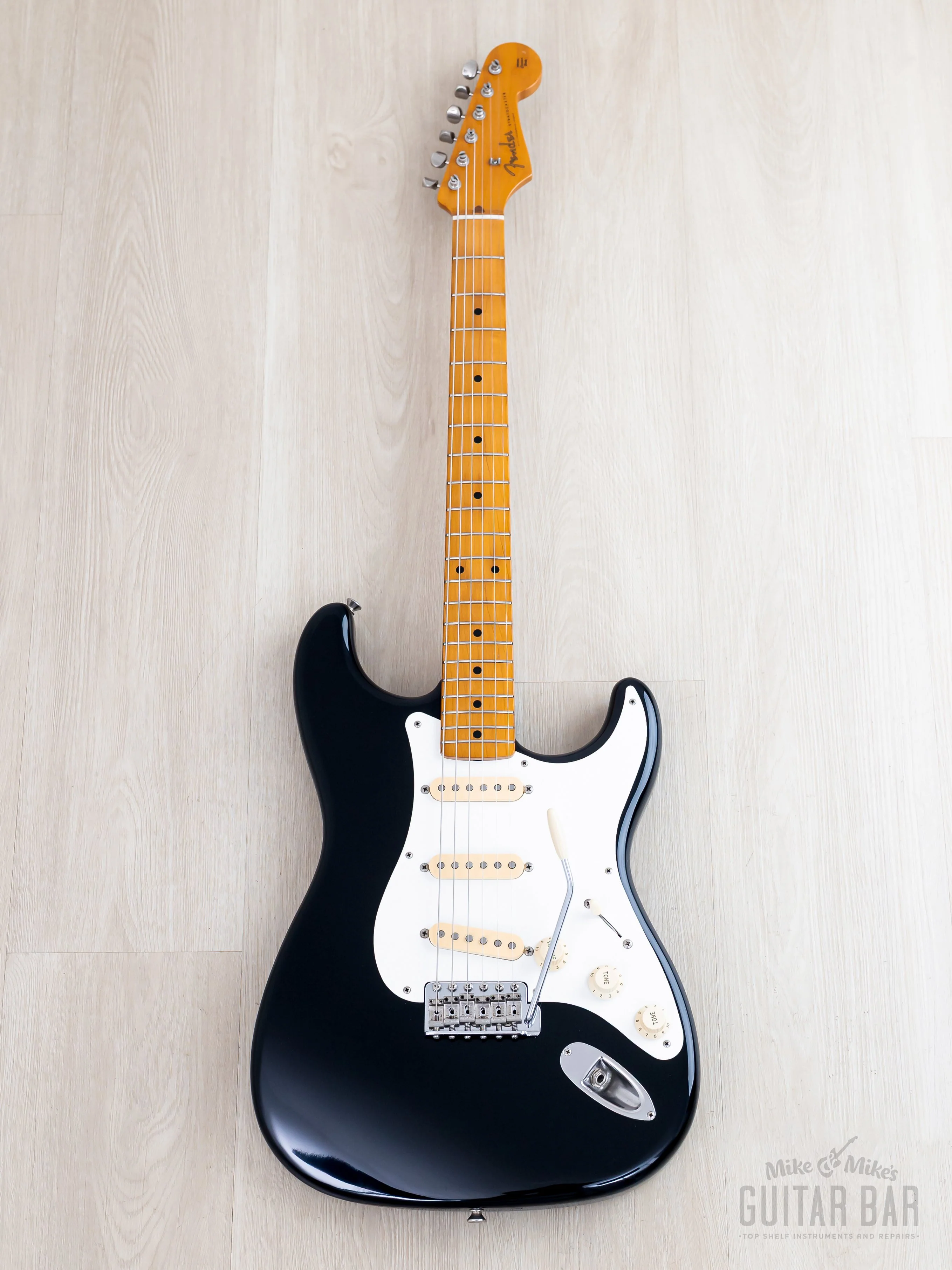 1988 Fender Stratocaster ‘57 Vintage Reissue ST57-55 Black w/ Hangtag, Japan MIJ Fujigen - Image 2