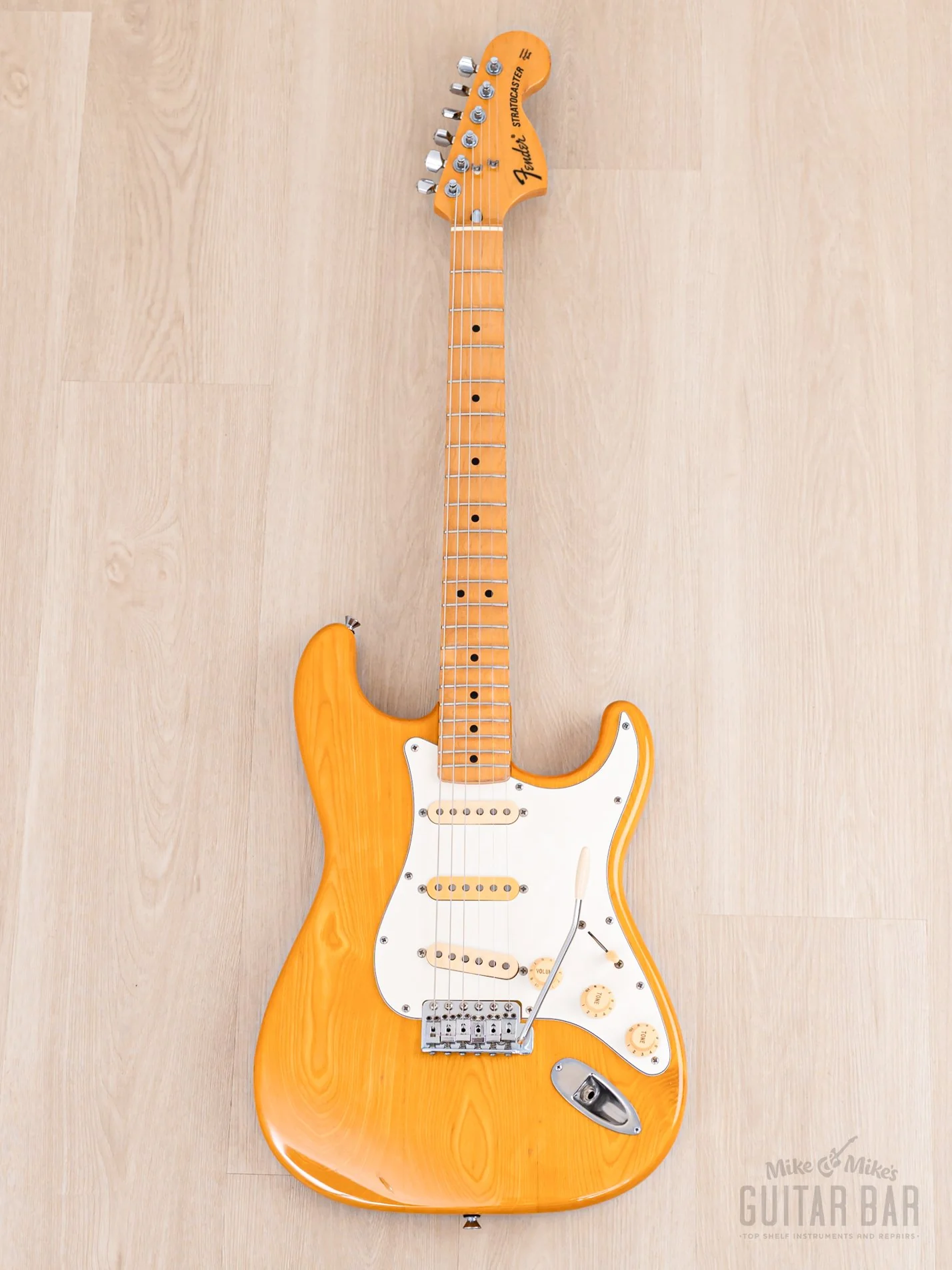 1988 Fender Stratocaster ST72-95DM Yngwie Malmsteen-Spec Natural Ash w/ Scalloped Board & DiMarzio, Japan MIJ Fujigen - Image 2
