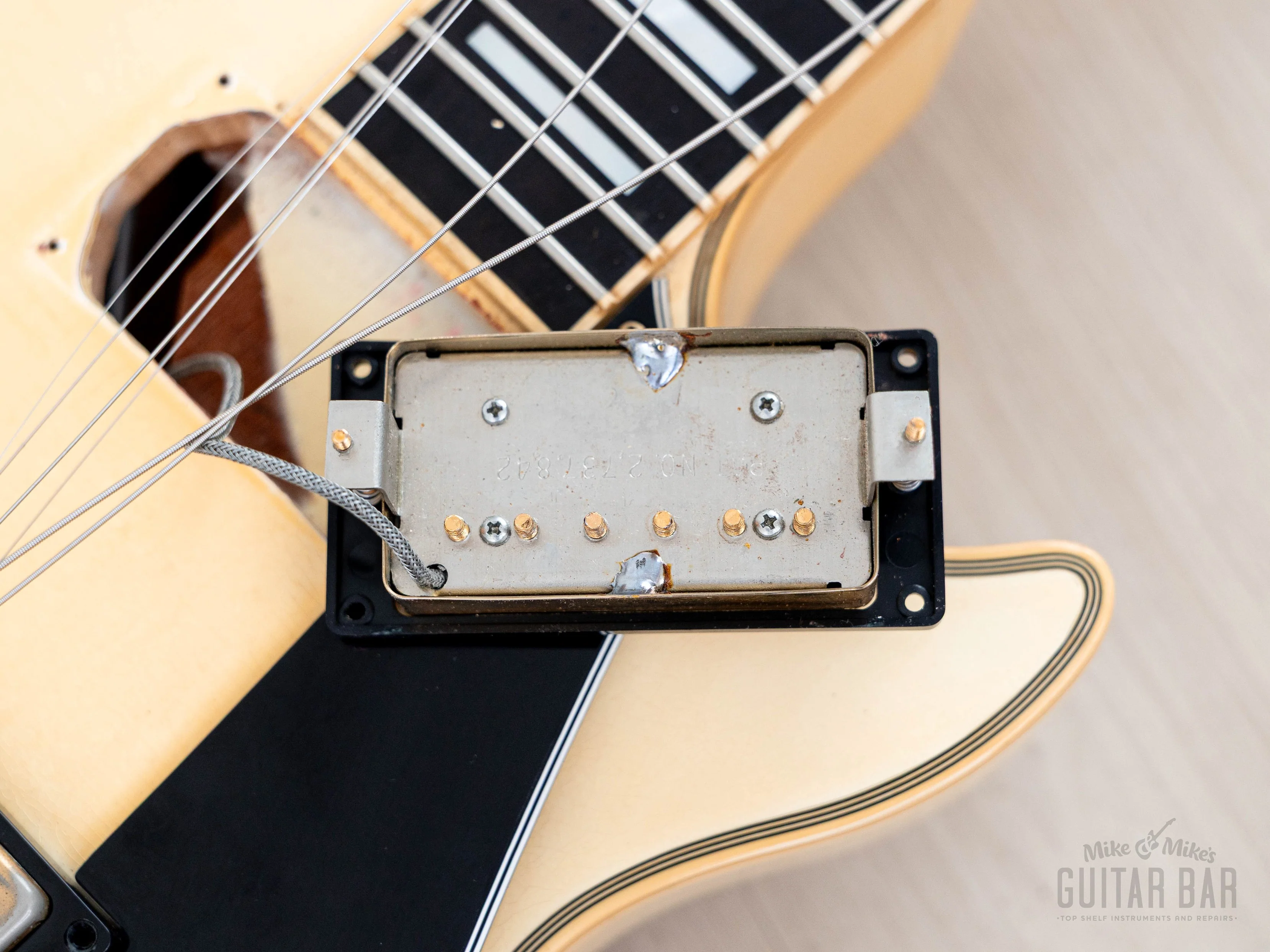 1988 Gibson Les Paul Custom Vintage Guitar Alpine White w/ Bigsby B7, Tim Shaw PAFs & Case - Image 20