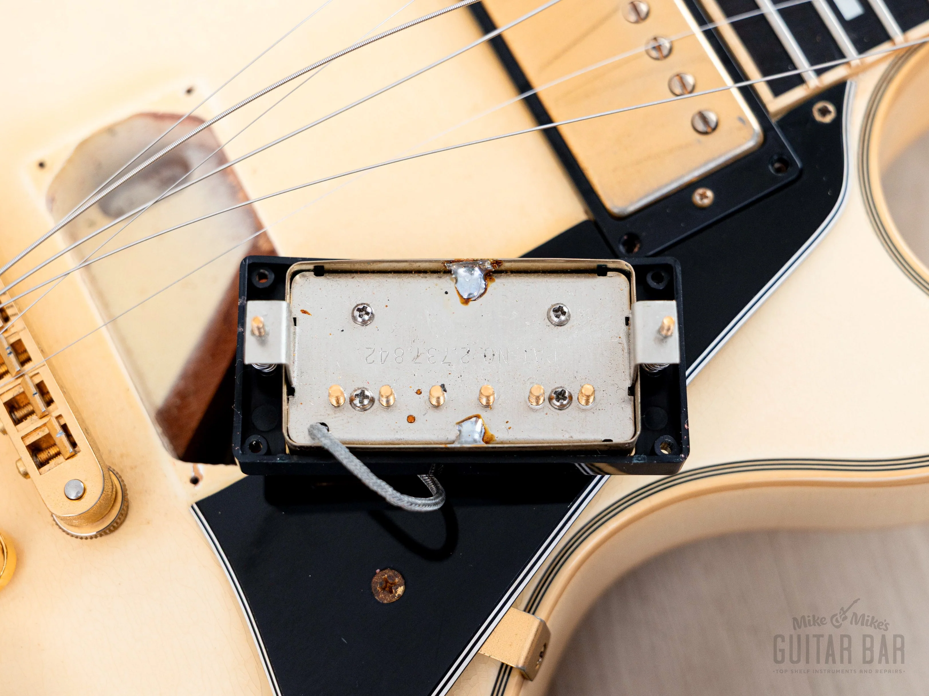 1988 Gibson Les Paul Custom Vintage Guitar Alpine White w/ Bigsby B7, Tim Shaw PAFs & Case - Image 21