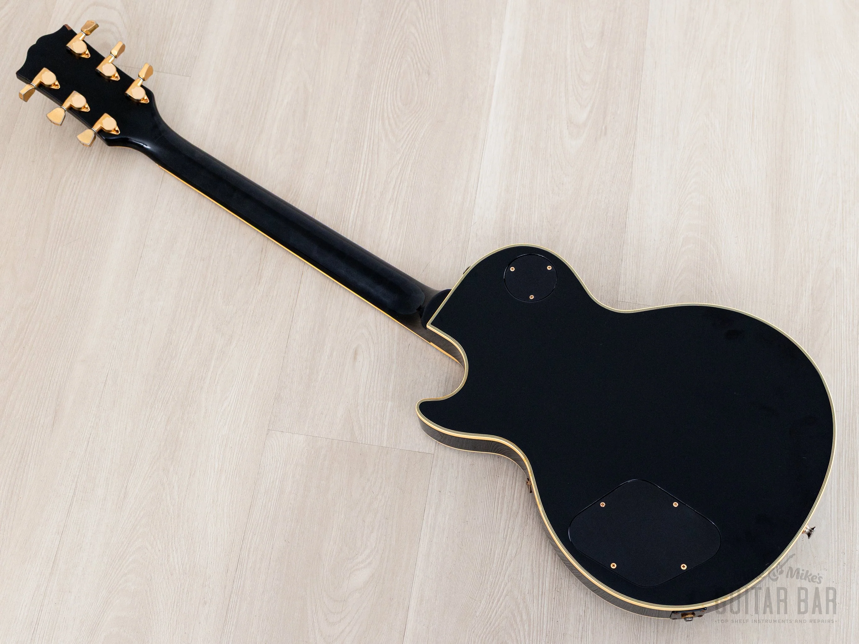 1989 Burny Black Beauty Custom '57 Model RLC-65 3 Pickup w/ VH-3 Pickups, Japan Fernandes - Image 12