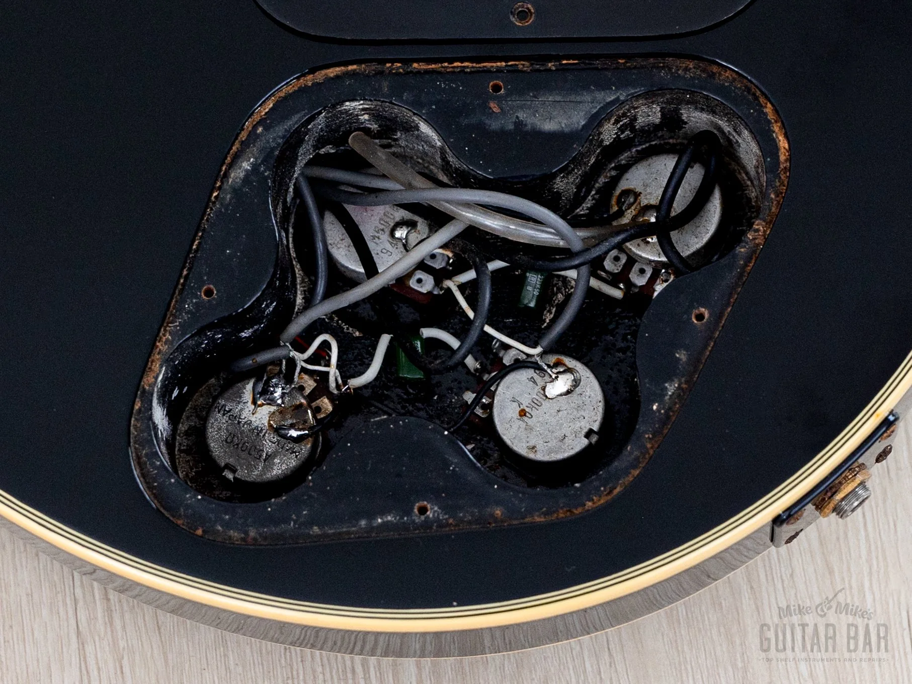 1989 Burny Black Beauty Custom '57 Model RLC-65 3 Pickup w/ VH-3 Pickups, Japan Fernandes - Image 15