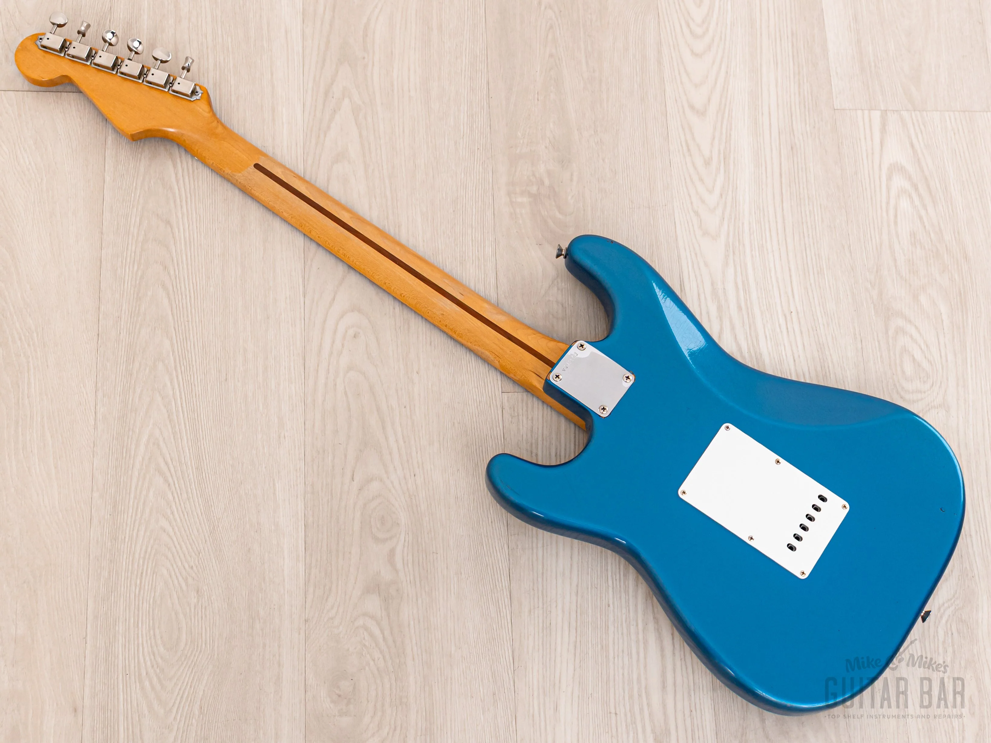 1989 Fender American Vintage '57 Stratocaster, Lake Placid Blue w/ Custom Shop Fat 50s & Tweed Case - Image 12