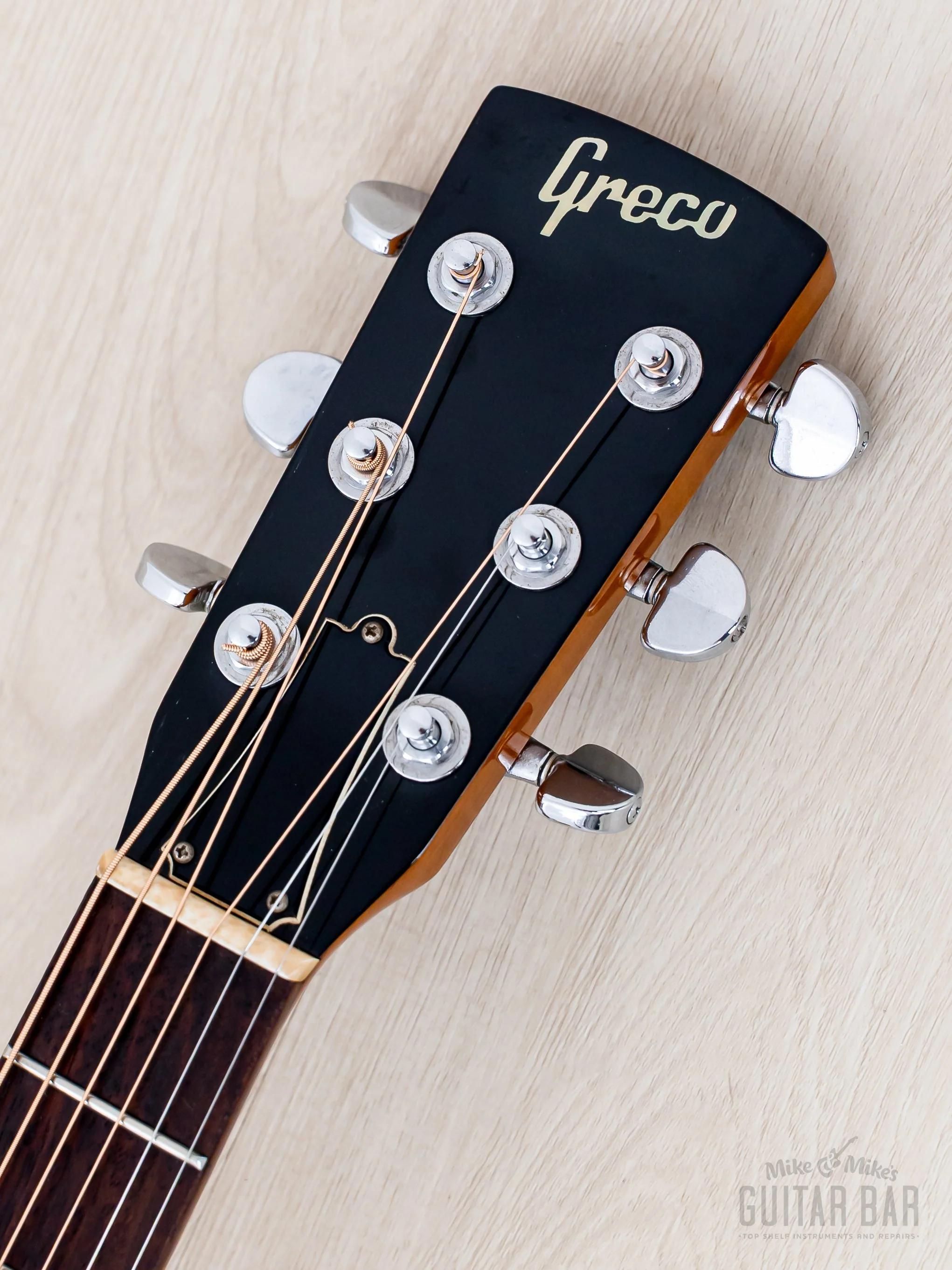 1989 Greco D-800 Vintage Single Cone Resonator Acoustic Guitar - Image 4