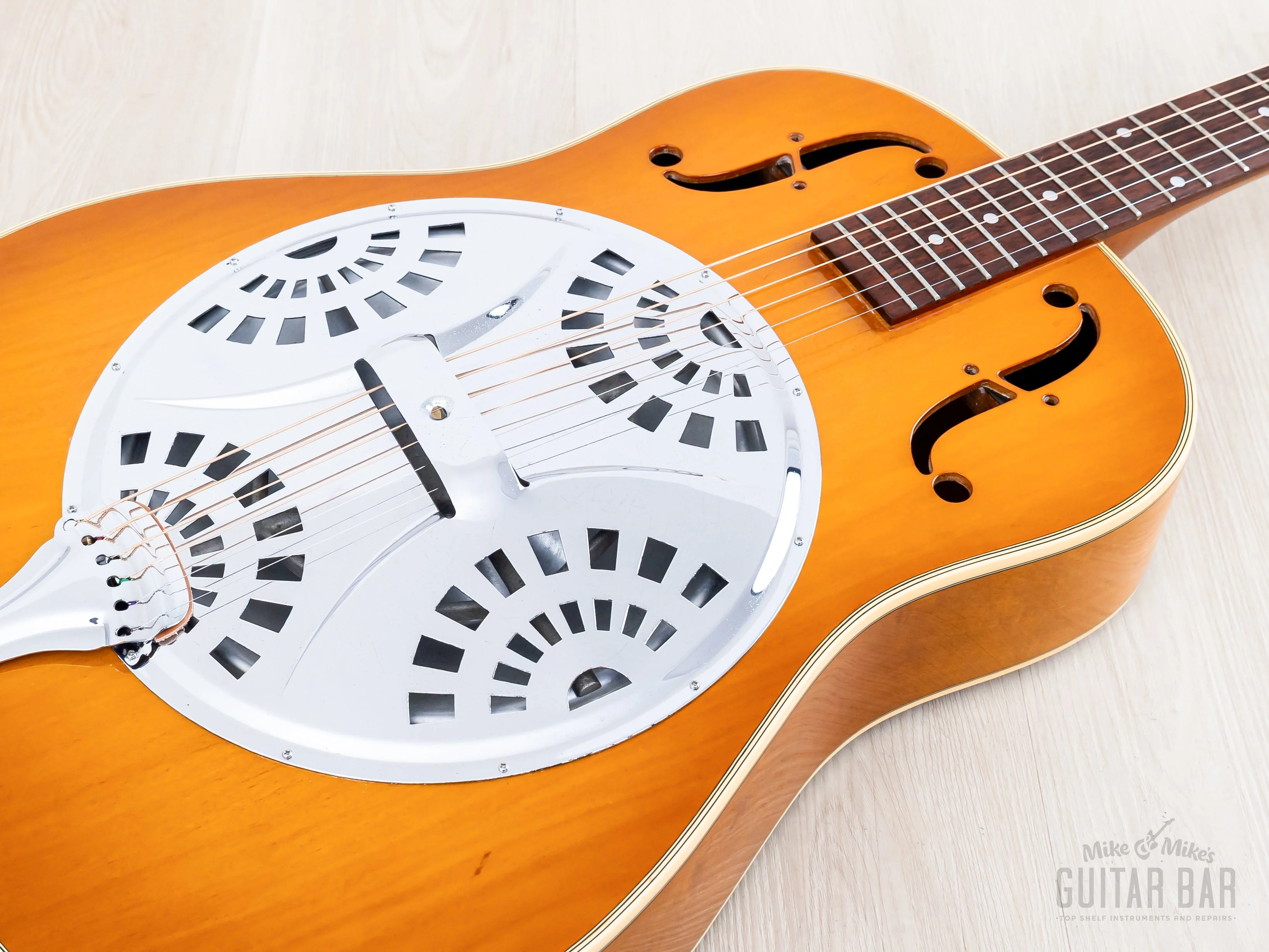 1989 Greco D-800 Vintage Single Cone Resonator Acoustic Guitar - Image 6
