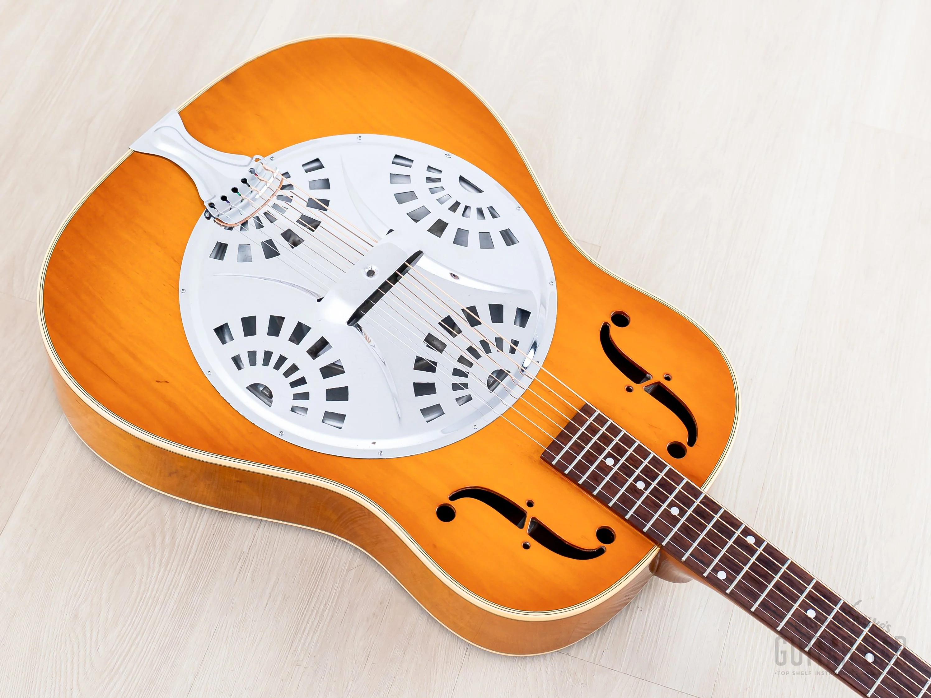 1989 Greco D-800 Vintage Single Cone Resonator Acoustic Guitar - Image 9