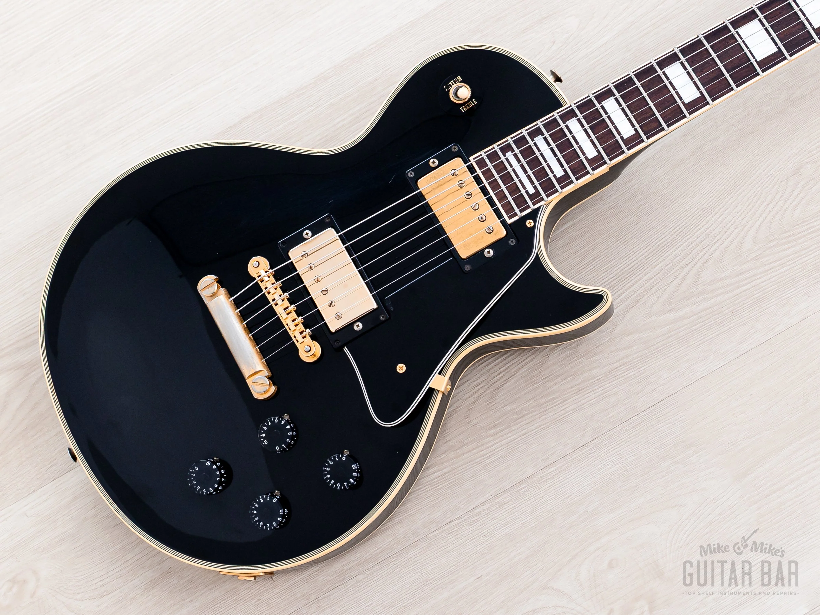 1989 Orville by Gibson Les Paul Custom LPC-EB Black Beauty w/ USA Bill Lawrence Humbuckers