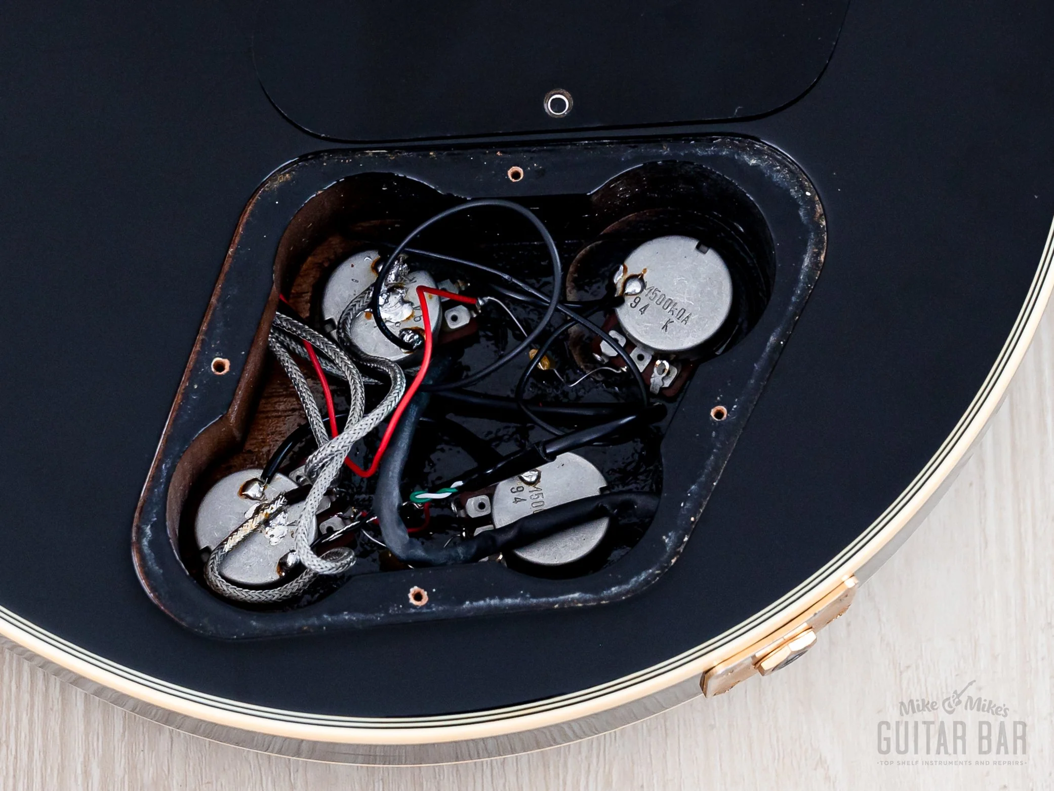 1989 Orville by Gibson Les Paul Custom LPC-EB Black Beauty w/ USA Bill Lawrence Humbuckers - Image 14