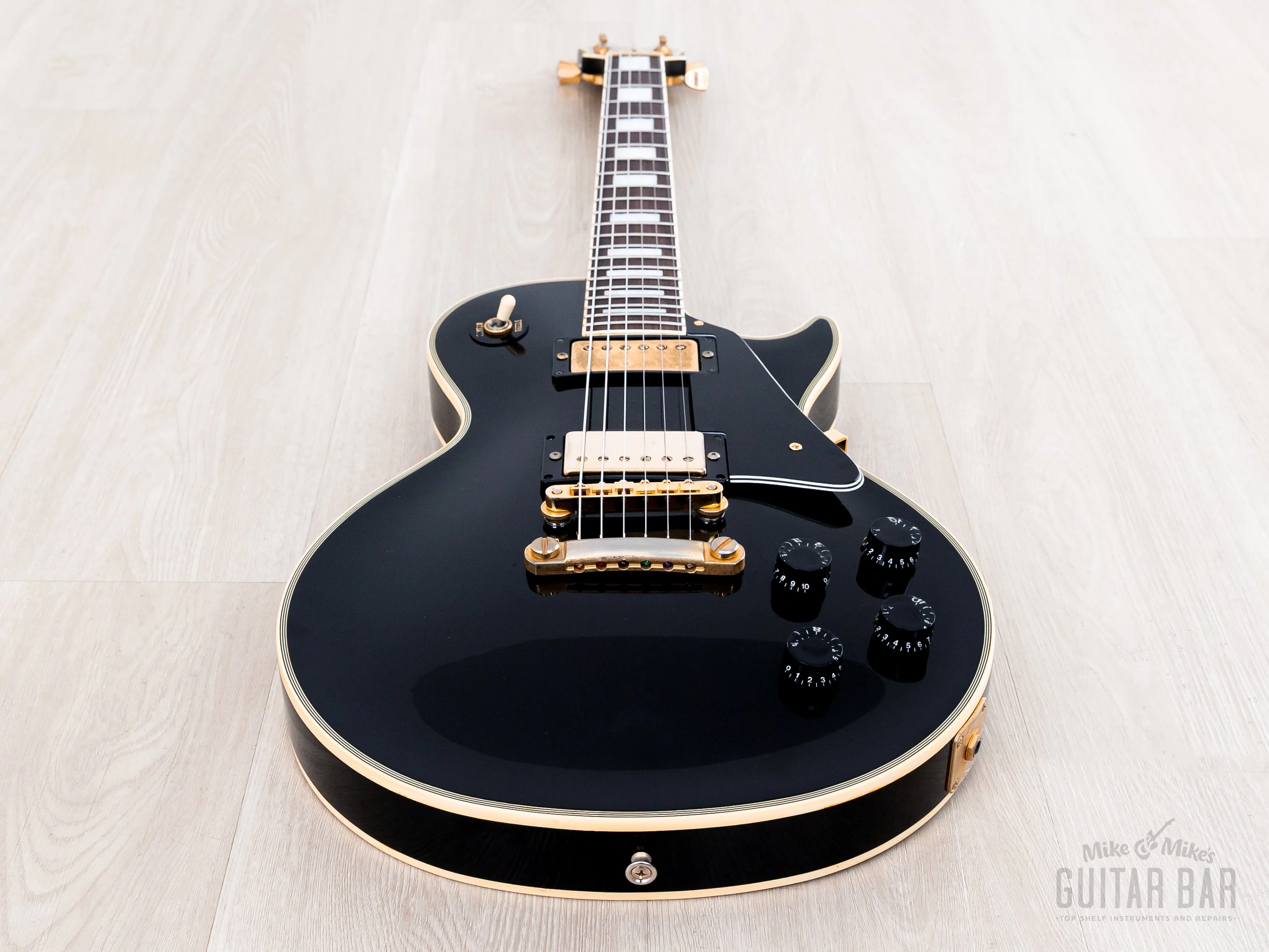 1989 Orville by Gibson Les Paul Custom LPC-EB Black Beauty w/ USA Bill Lawrence Humbuckers - Image 9