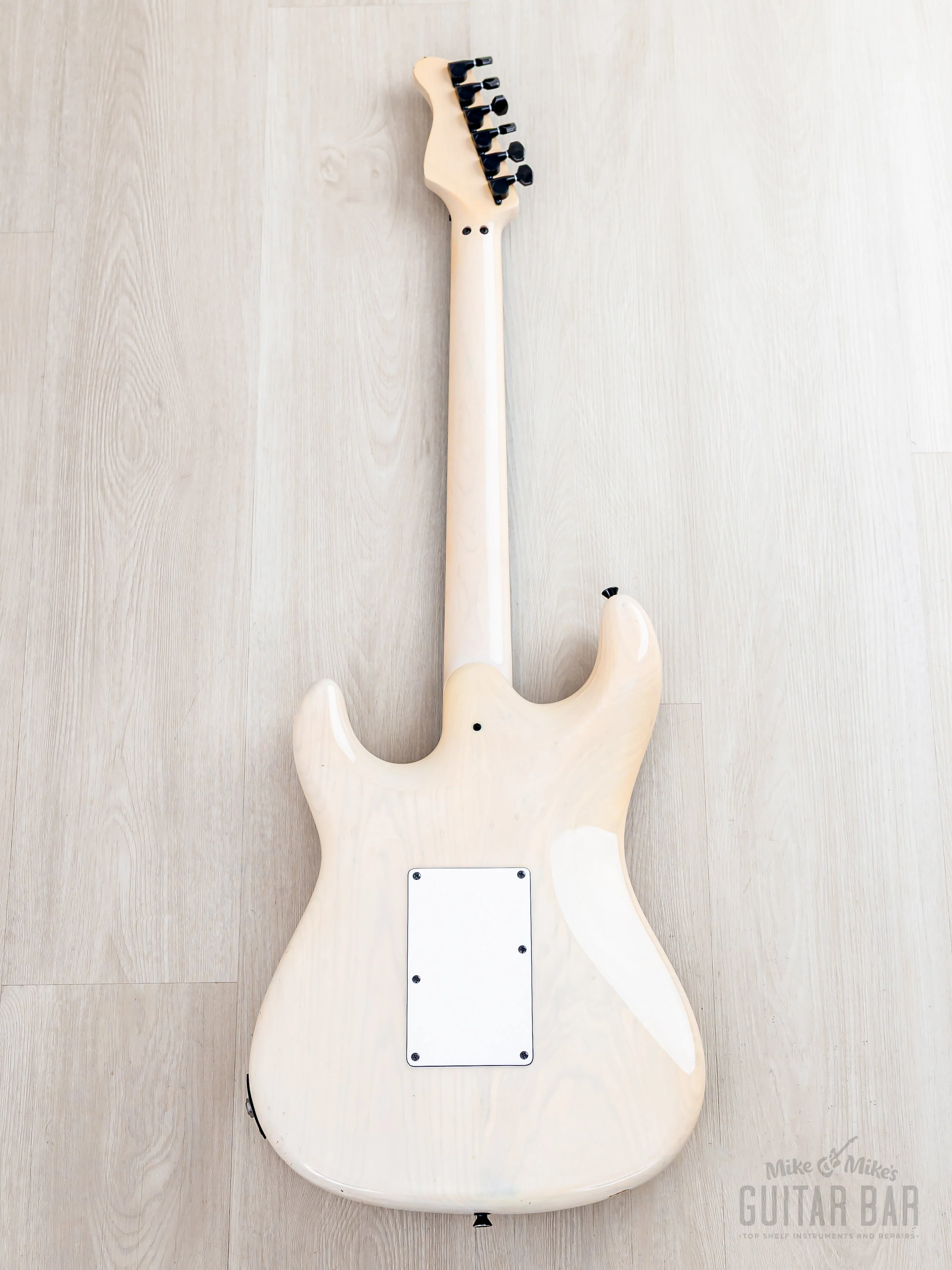 1989 Valley Arts M Series Standard 2 Vintage SSH Superstrat Blonde w/ Interlock Neck, EMG & Floyd Rose - Image 3