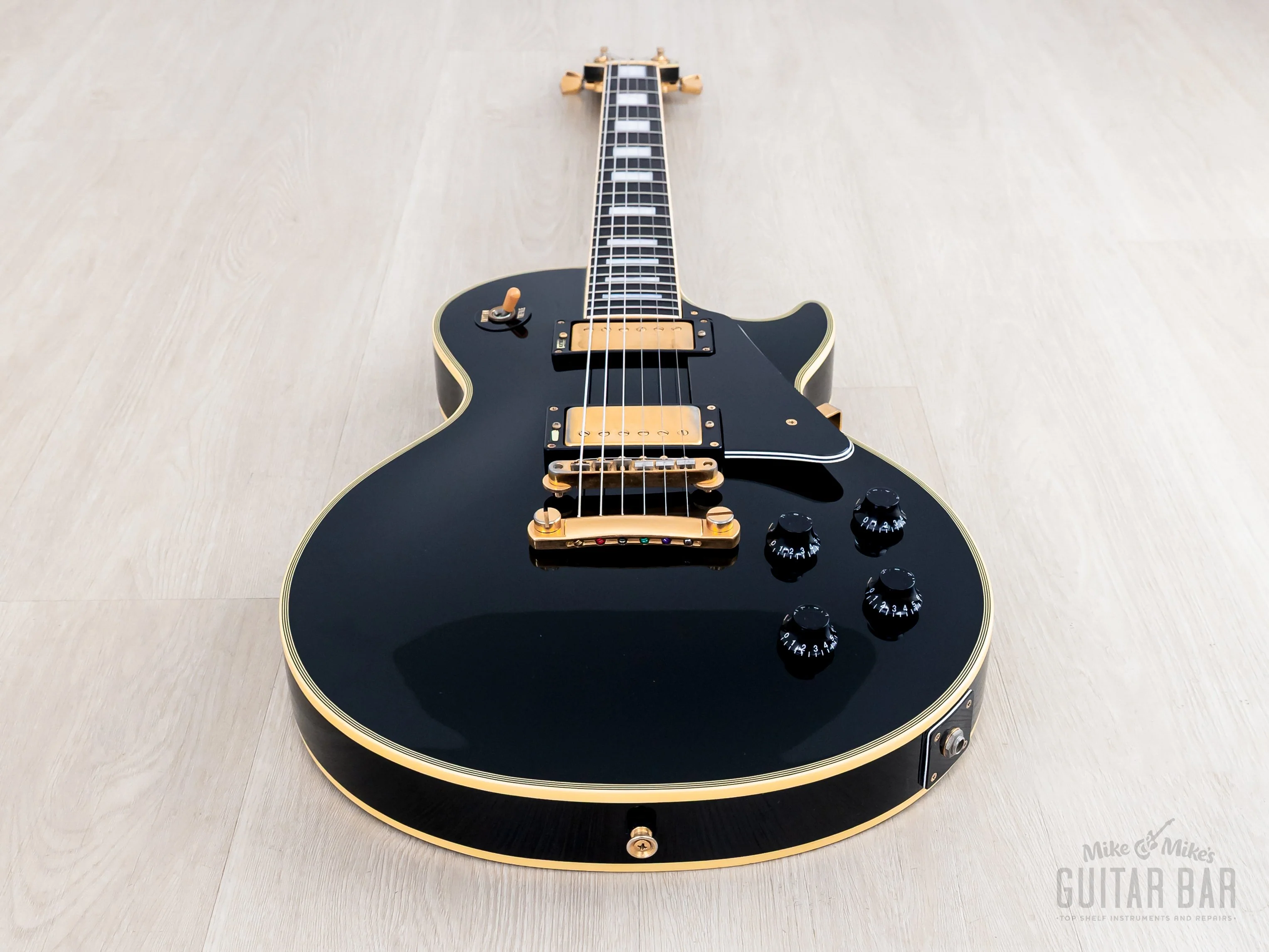 1990 Burny RLC-70 ‘60 Model Vintage Black Beauty Custom w/ VH-1 Pickups, Fernandes Japan - Image 10