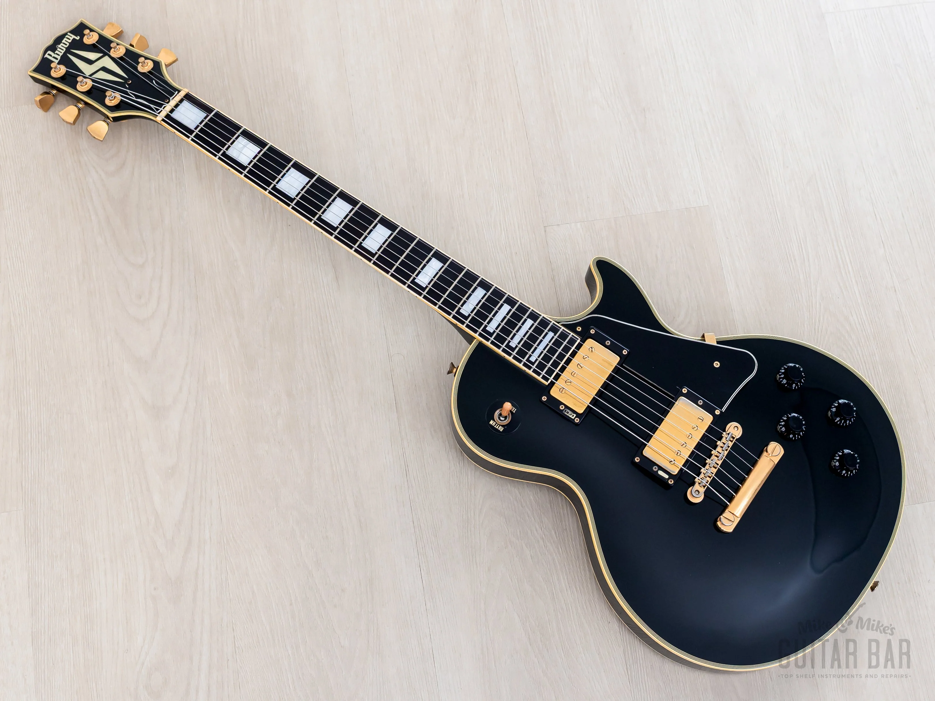 1990 Burny RLC-70 ‘60 Model Vintage Black Beauty Custom w/ VH-1 Pickups, Fernandes Japan - Image 11