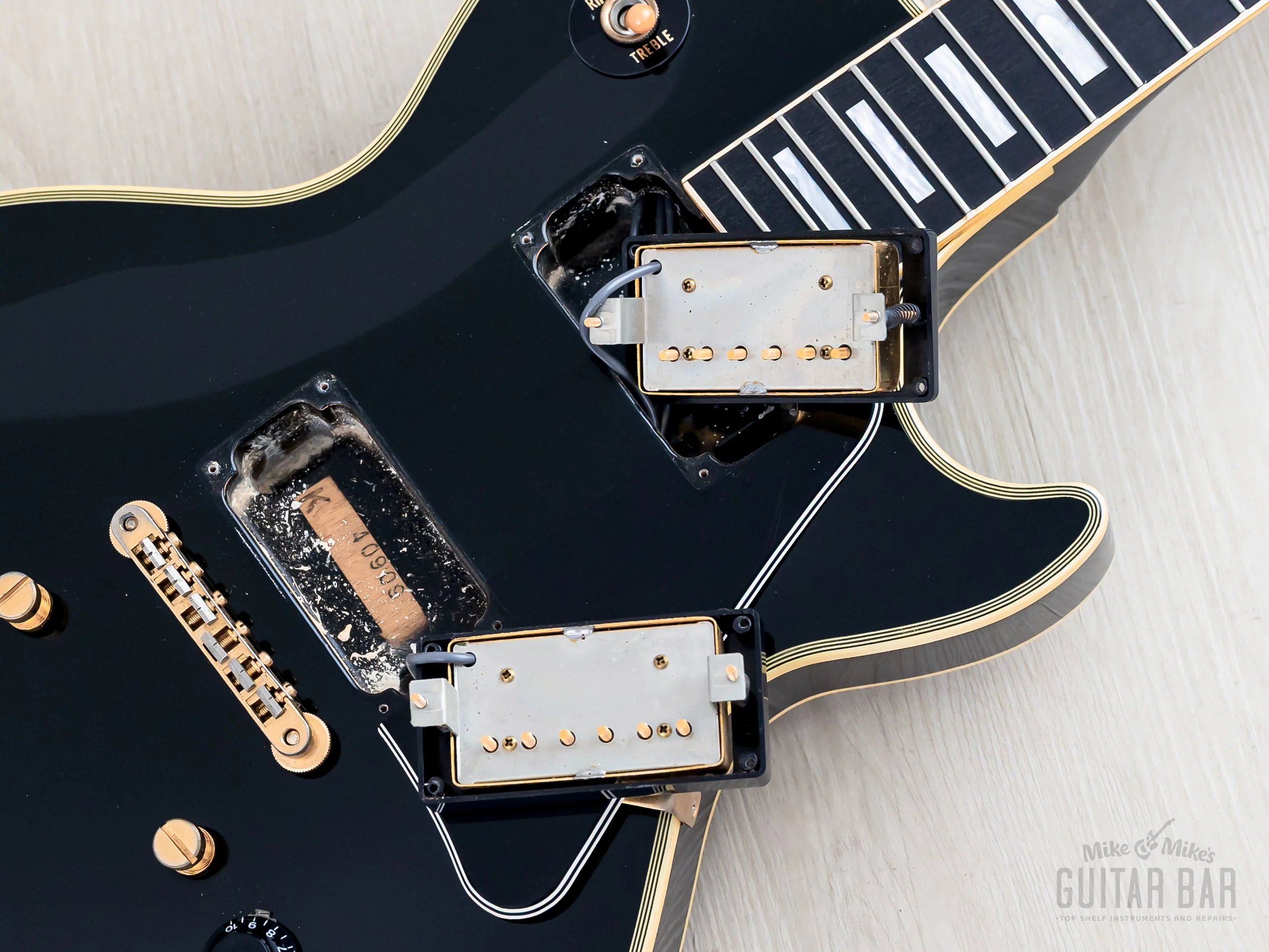 1990 Burny RLC-70 ‘60 Model Vintage Black Beauty Custom w/ VH-1 Pickups, Fernandes Japan - Image 16