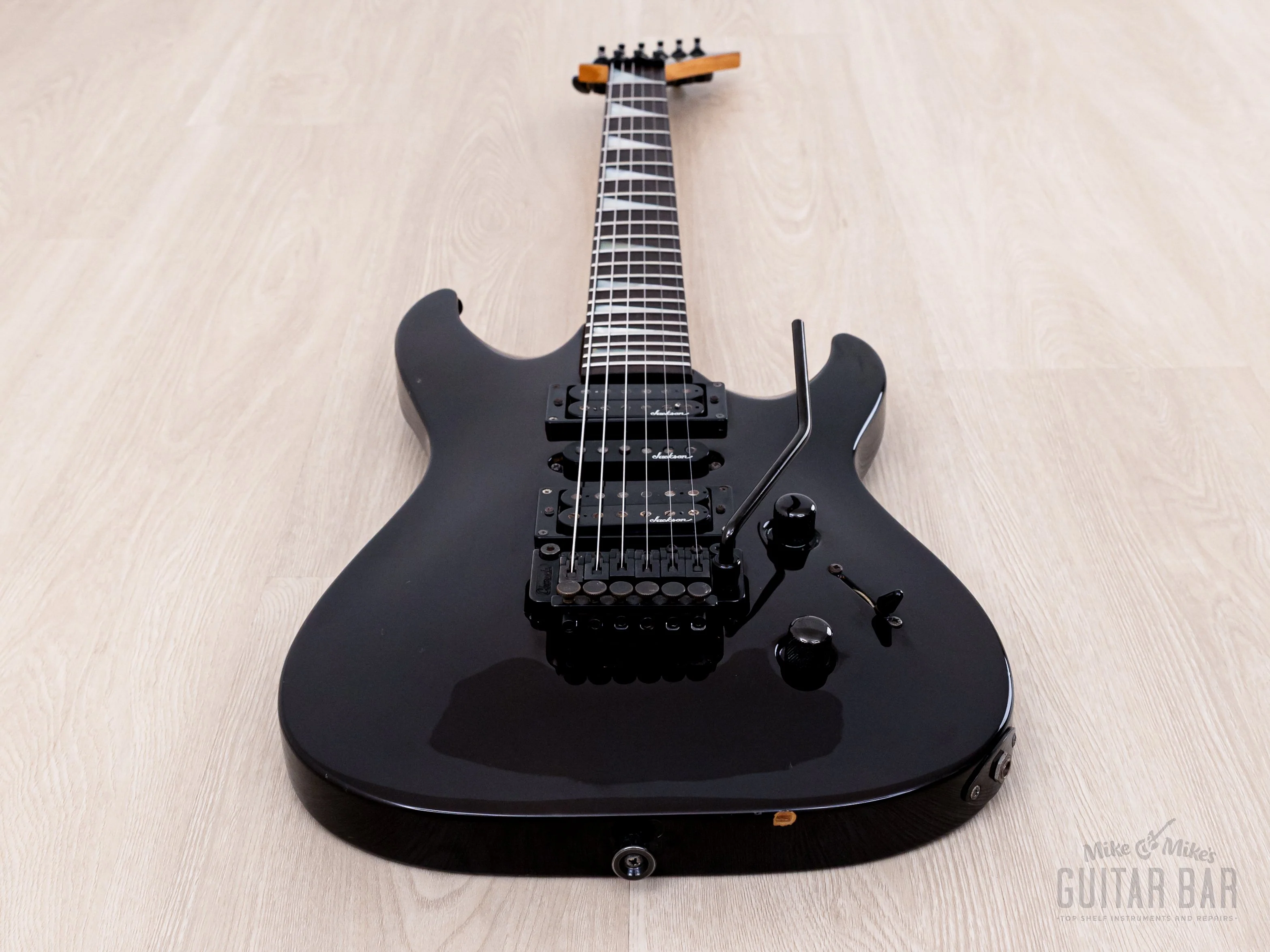 1990 Charvel by Jackson Dinky Arched-Top DKA-115-HSH See-Through Brown w/ Floyd Rose - Image 10