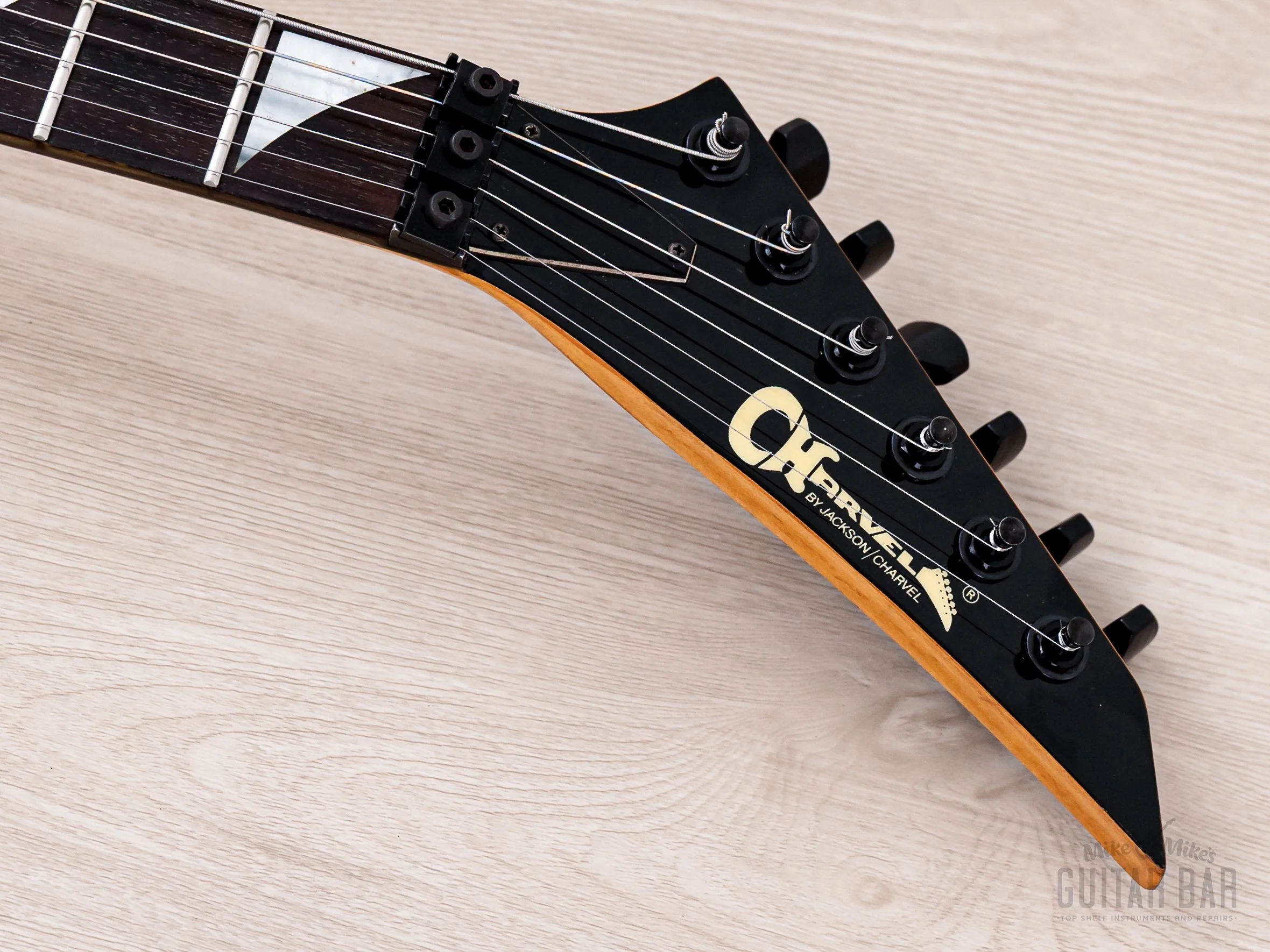 1990 Charvel by Jackson Dinky Arched-Top DKA-115-HSH See-Through Brown w/ Floyd Rose - Image 4