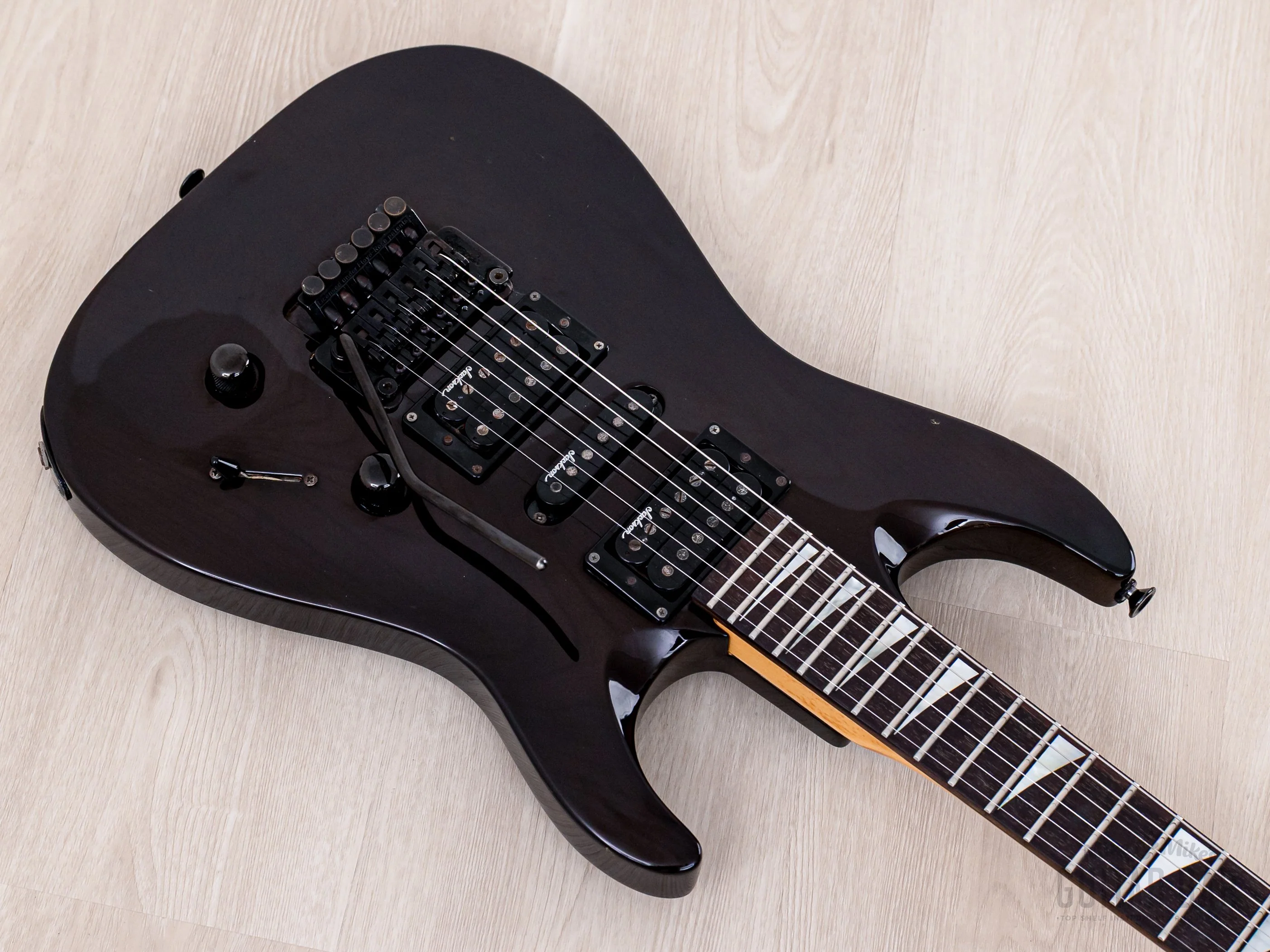 1990 Charvel by Jackson Dinky Arched-Top DKA-115-HSH See-Through Brown w/ Floyd Rose - Image 8
