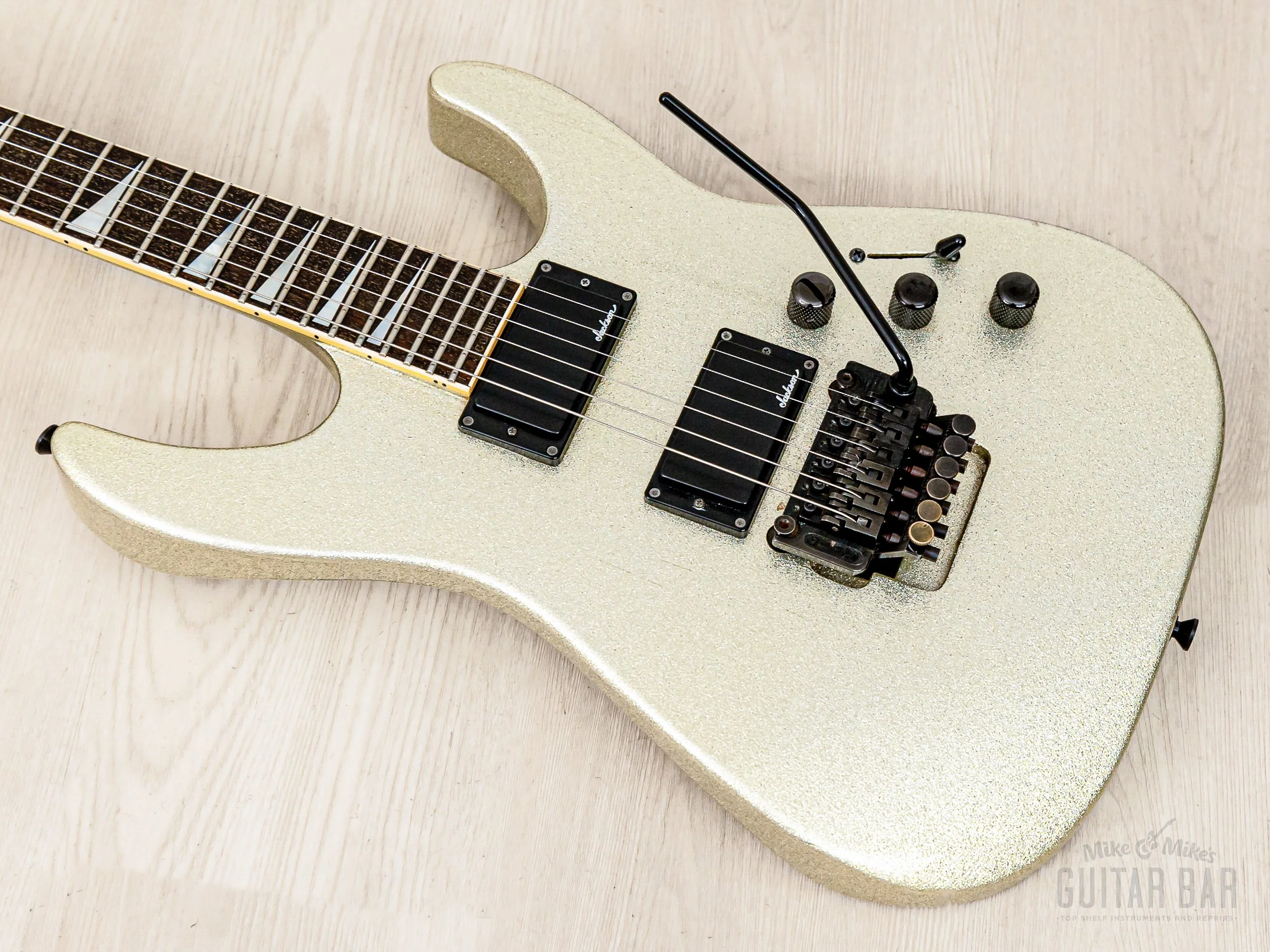 1990 Charvel by Jackson Soloist SL-140-HH Neck Through Platinum Pearl w/ Floyd Rose - Image 10