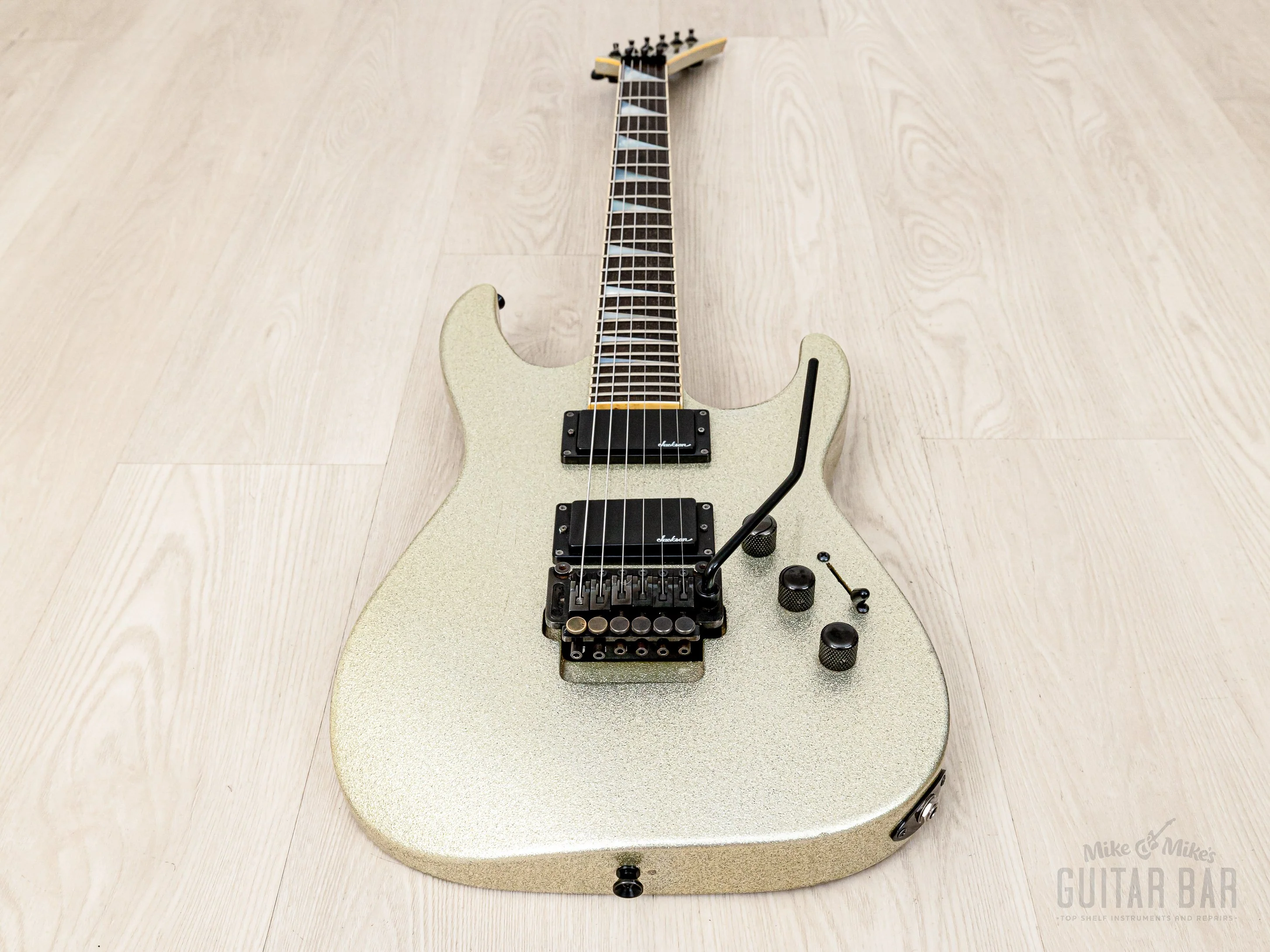1990 Charvel by Jackson Soloist SL-140-HH Neck Through Platinum Pearl w/ Floyd Rose - Image 11