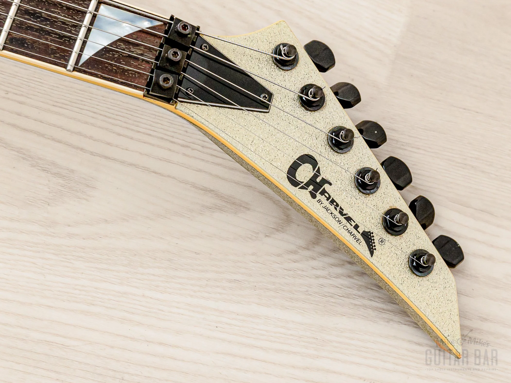 1990 Charvel by Jackson Soloist SL-140-HH Neck Through Platinum Pearl w/ Floyd Rose - Image 4