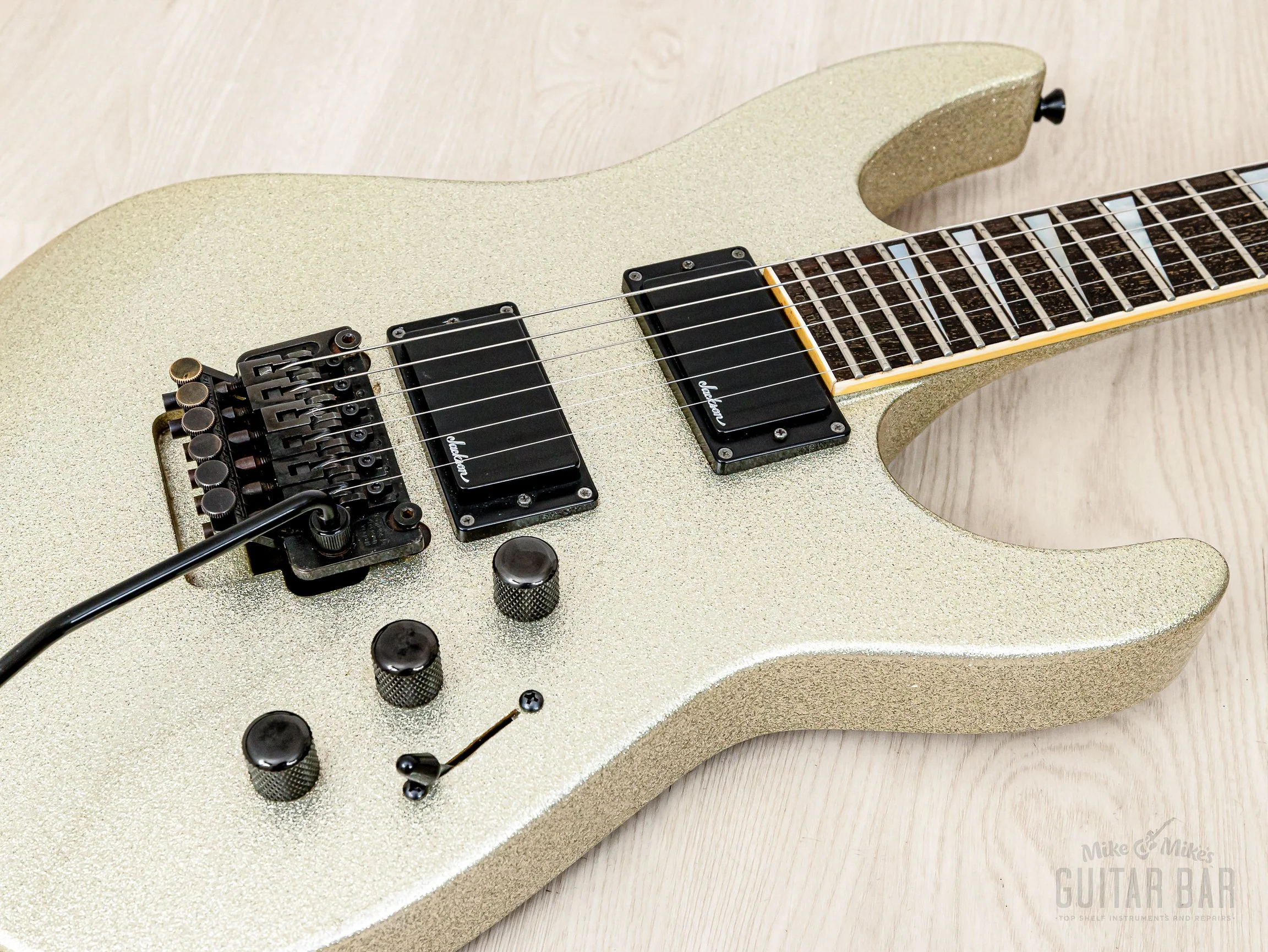 1990 Charvel by Jackson Soloist SL-140-HH Neck Through Platinum Pearl w/ Floyd Rose - Image 6