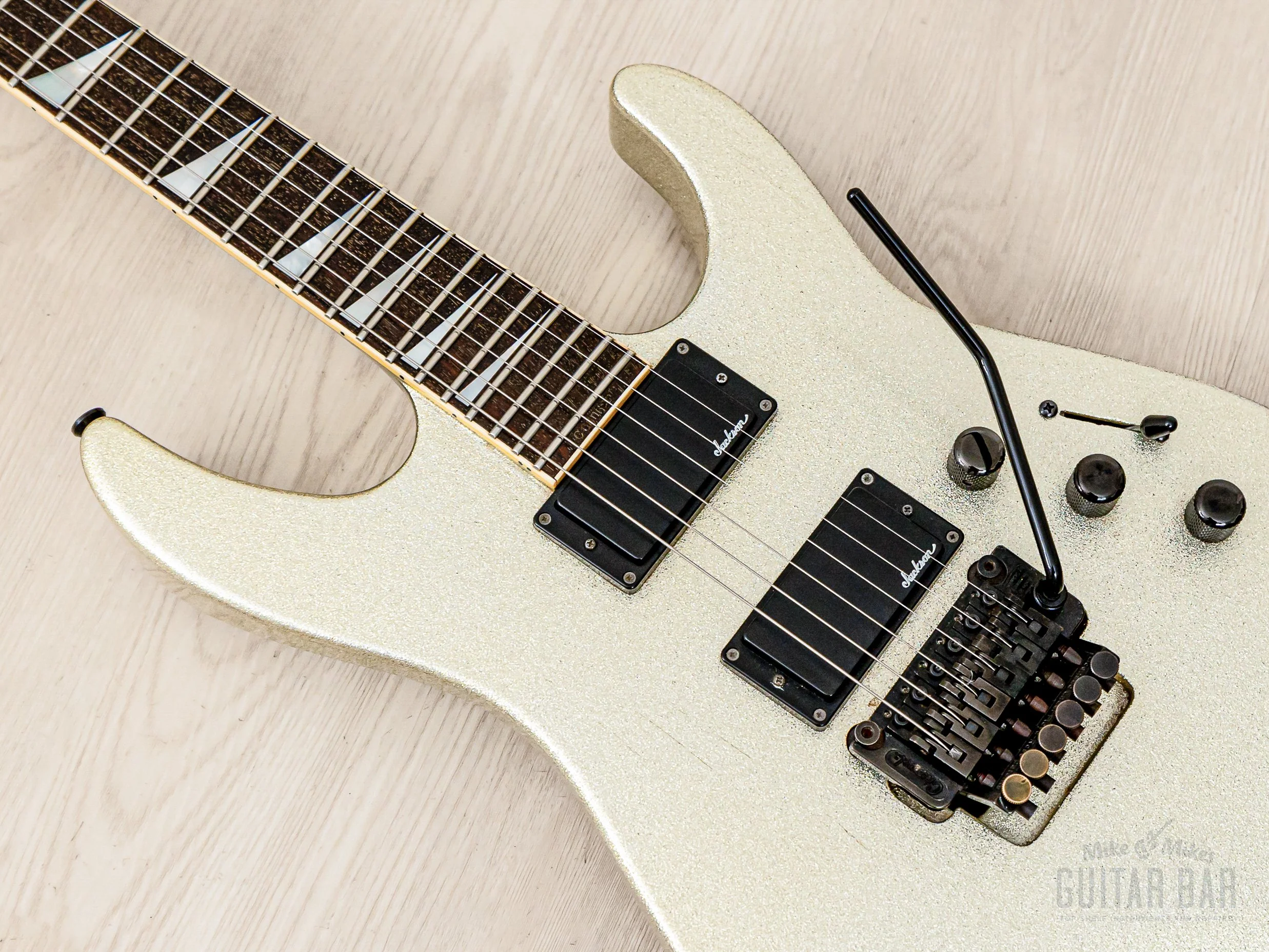 1990 Charvel by Jackson Soloist SL-140-HH Neck Through Platinum Pearl w/ Floyd Rose - Image 7