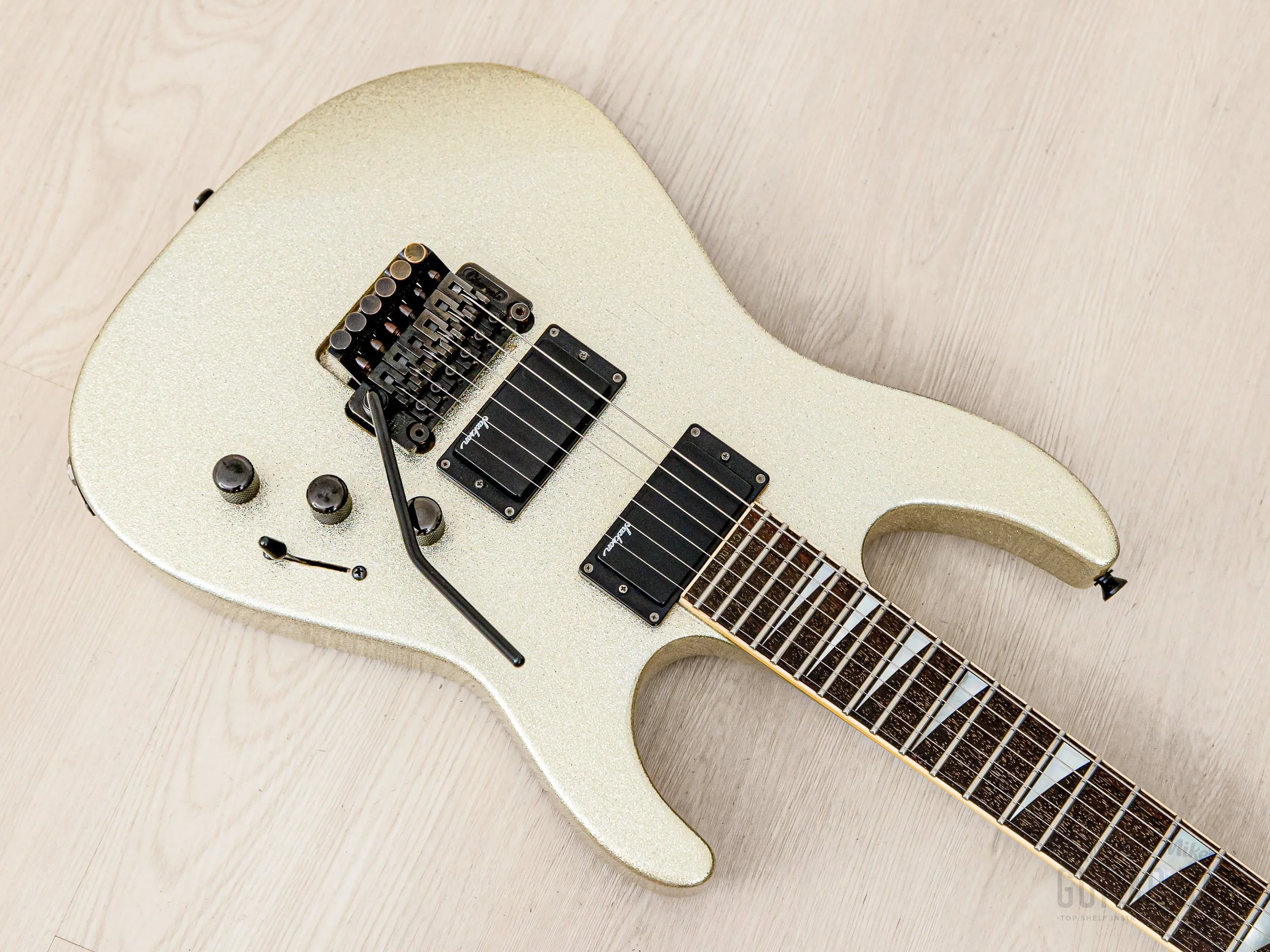 1990 Charvel by Jackson Soloist SL-140-HH Neck Through Platinum Pearl w/ Floyd Rose - Image 9