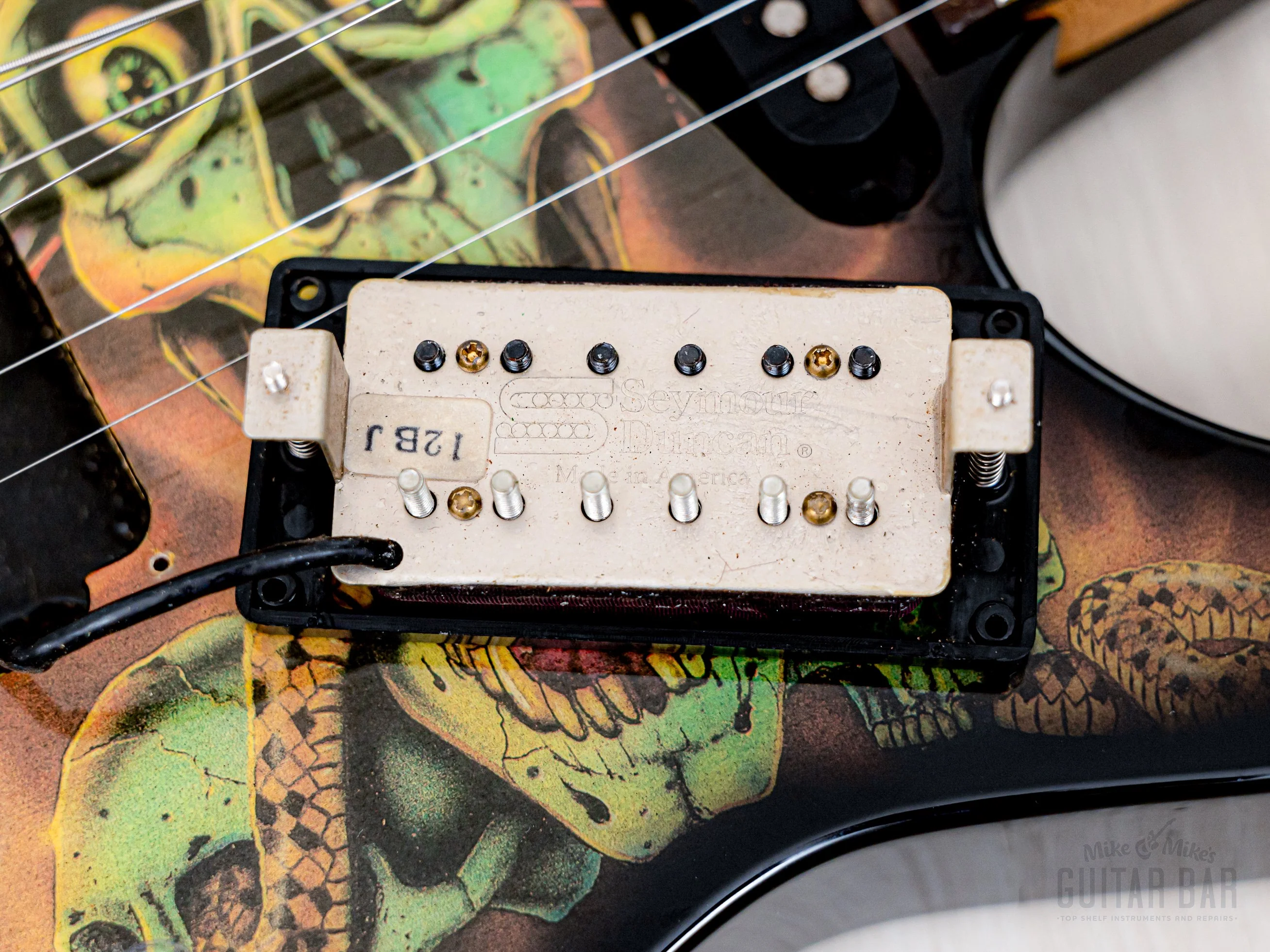 1990 ESP George Lynch Skull & Snakes Signature Model Haji, 100% Original & Near-Mint - Image 19