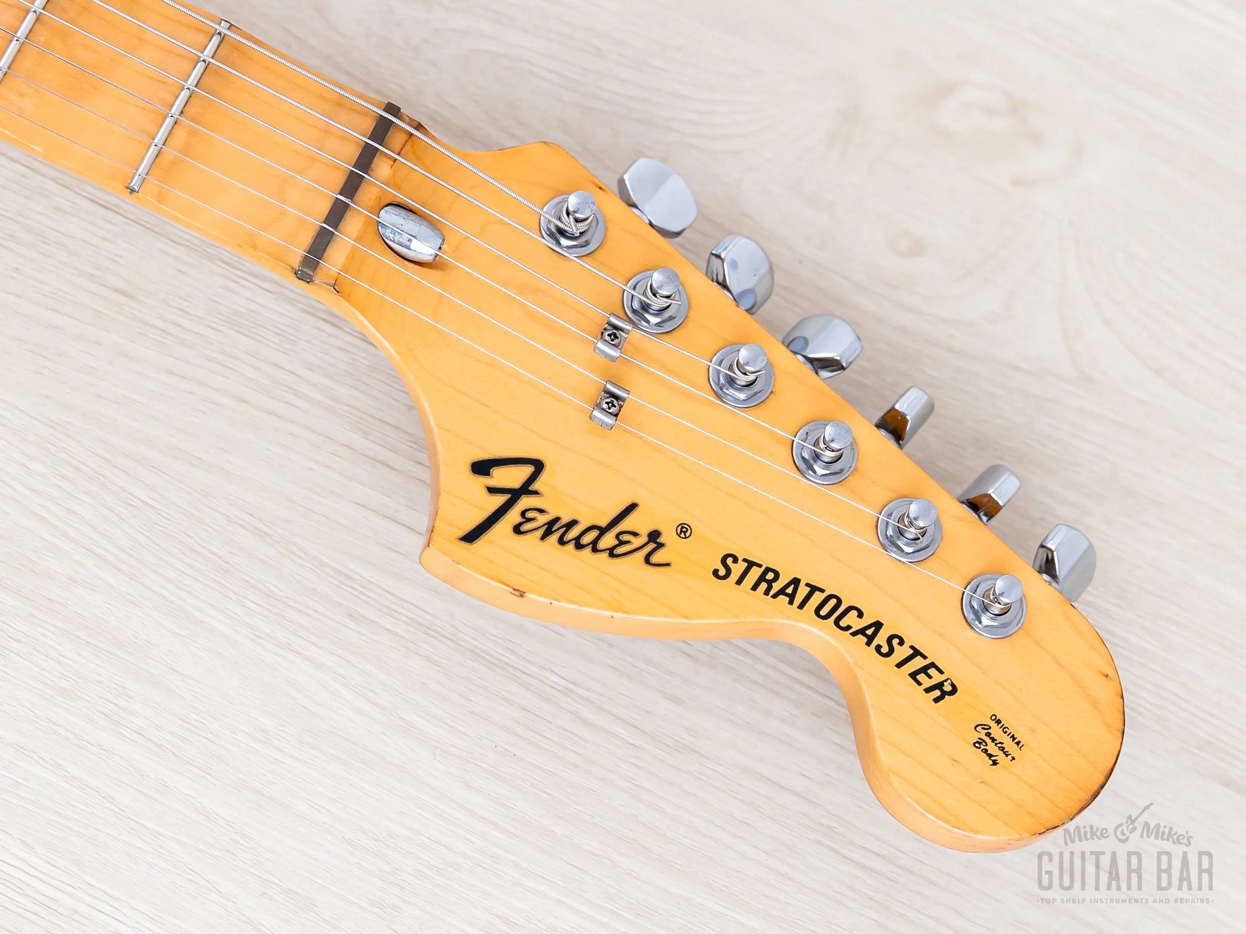 1990 Fender '72 Stratocaster ST72-75SC Yellow White Yngwie-Spec w/ Scalloped Board, Japan MIJ Fujigen - Image 4